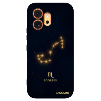 Picasee husă neagră din silicon pentru Honor 600 - SCORPIO