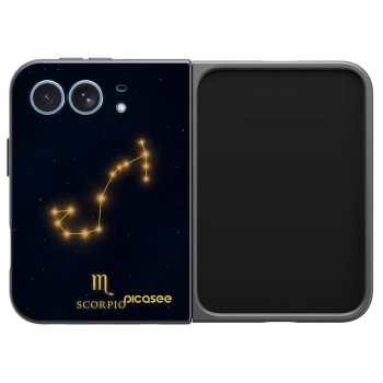 Picasee husă neagră din silicon pentru Apple iPhone Duo - SCORPIO