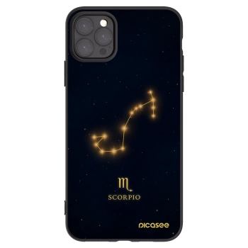 Picasee husă neagră din silicon pentru Apple iPhone 11 Pro Max - SCORPIO