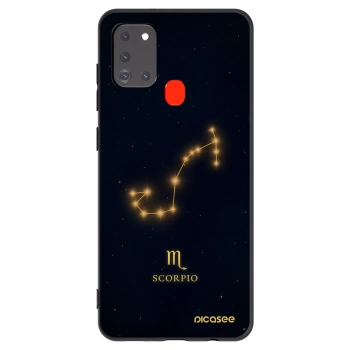 Picasee husă neagră din silicon pentru Samsung Galaxy A21s - SCORPIO