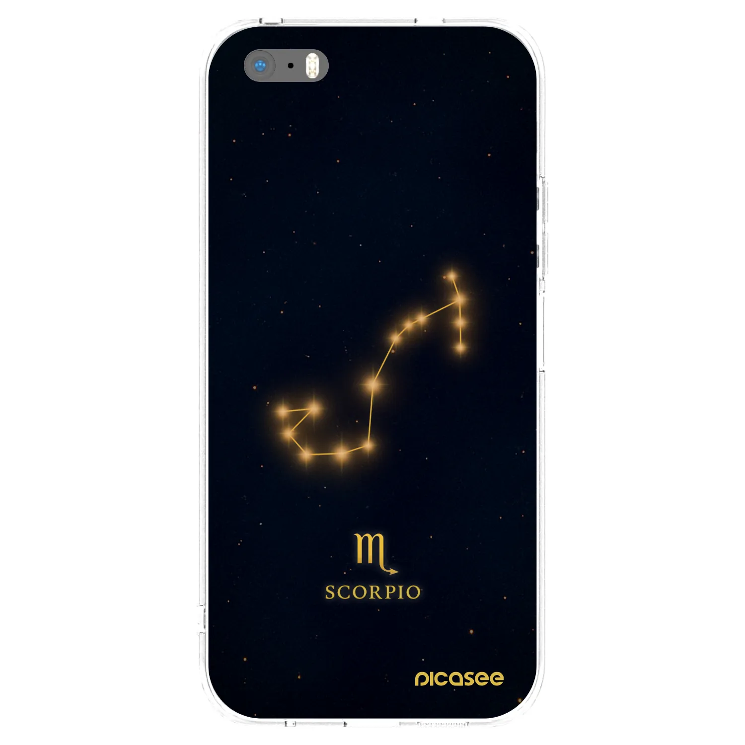 Picasee husă transparentă din silicon pentru Apple iPhone 5/5S/SE - SCORPIO