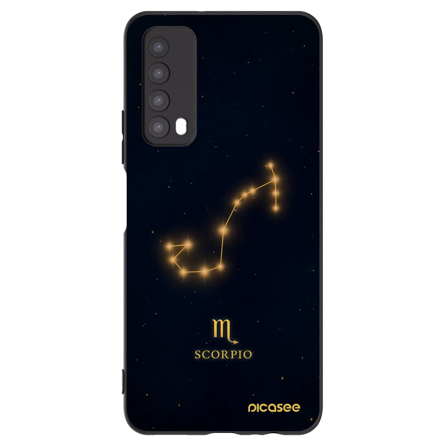 Picasee husă neagră din silicon pentru Huawei P Smart 2021 - SCORPIO