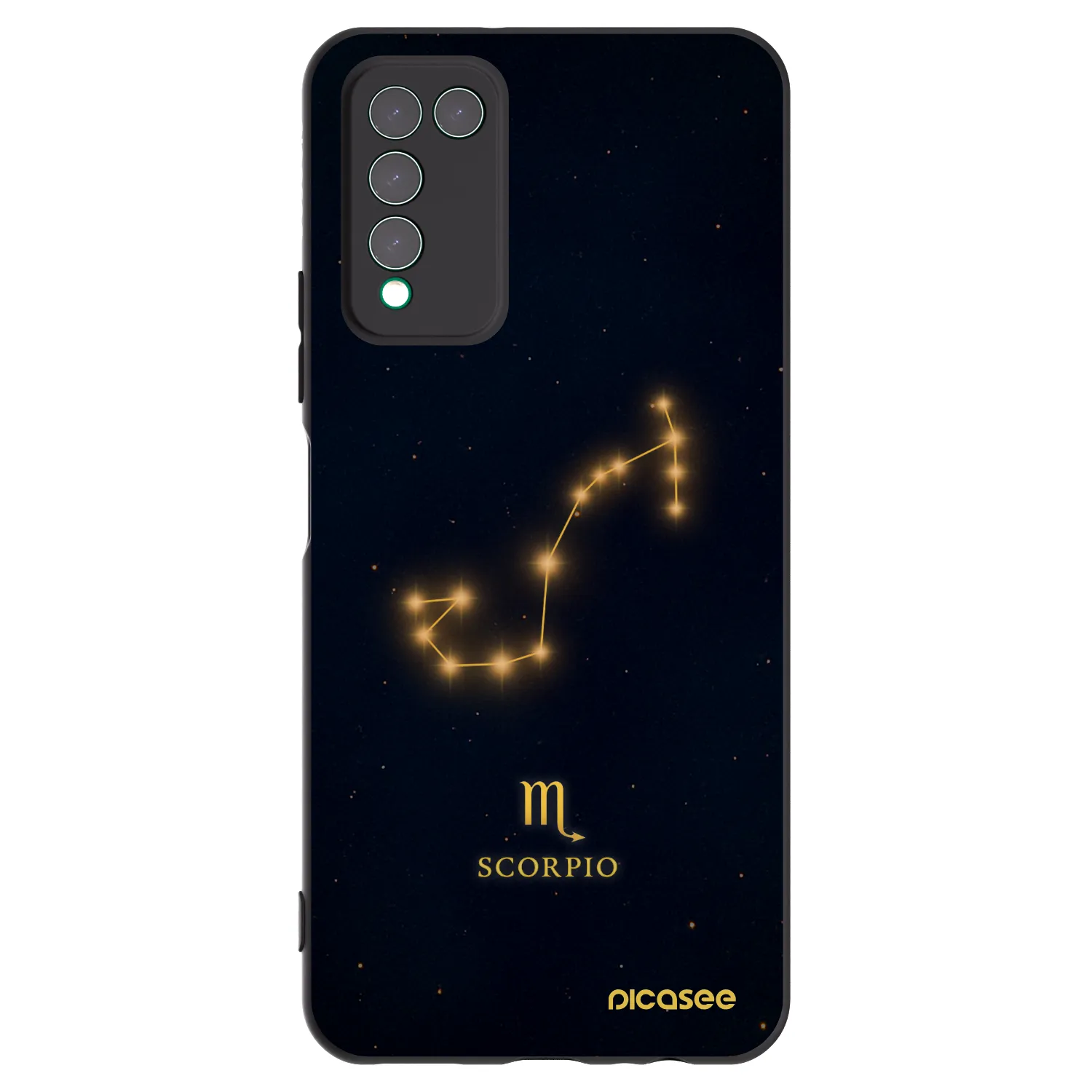Picasee husă neagră din silicon pentru Honor 10X Lite - SCORPIO
