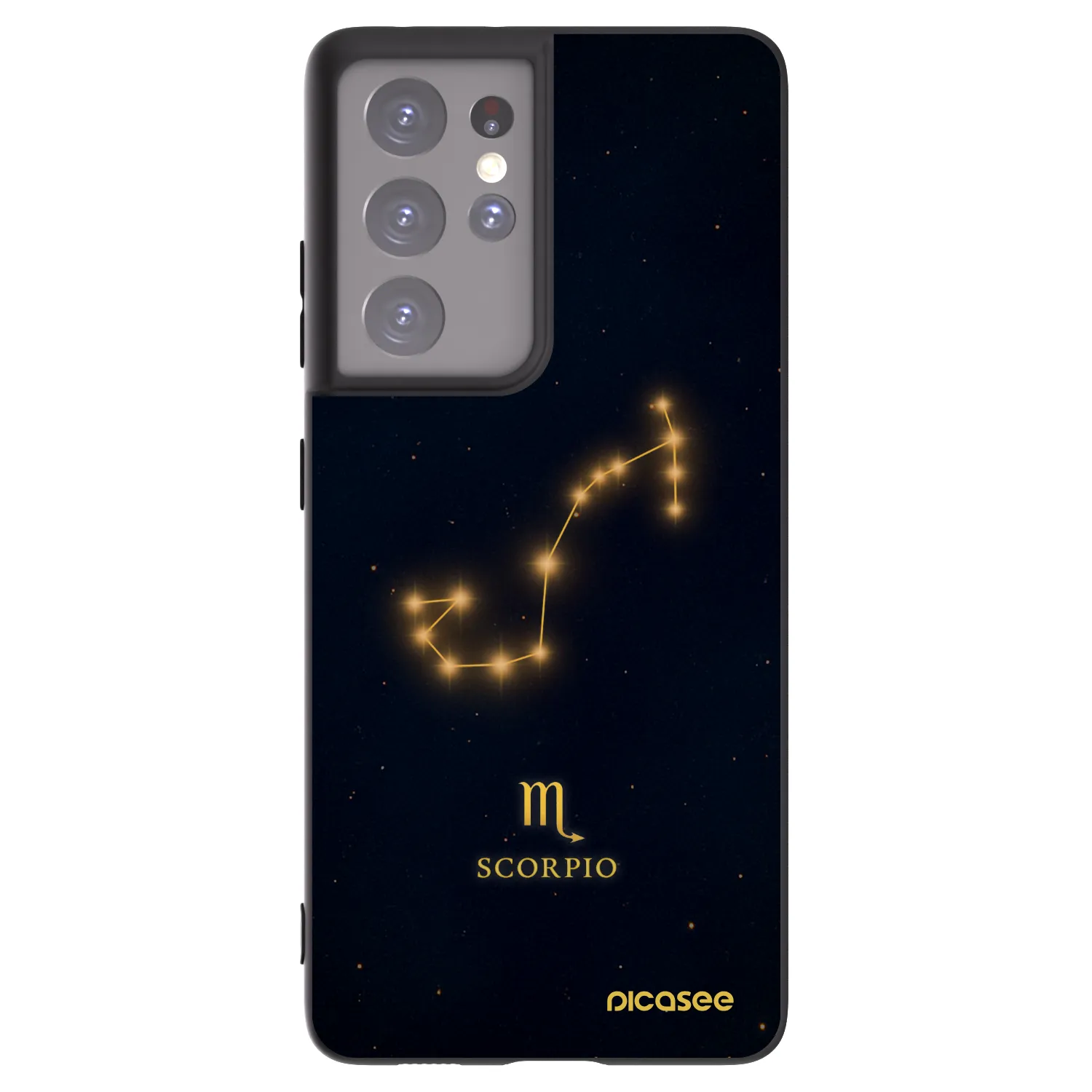 Picasee husă neagră din silicon pentru Samsung Galaxy S21 Ultra 5G G998B - SCORPIO