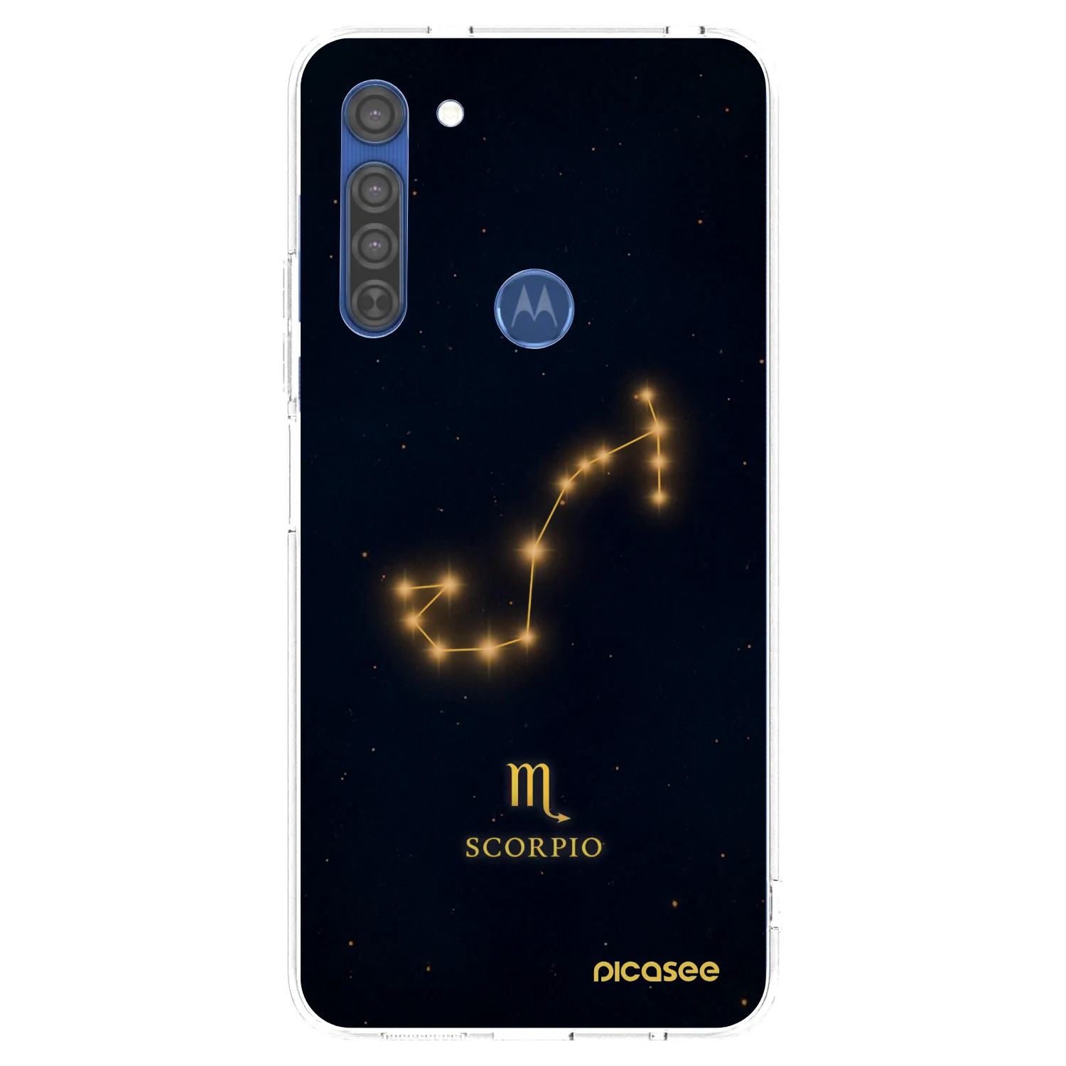 Picasee husă transparentă din silicon pentru Motorola Moto G8 - SCORPIO
