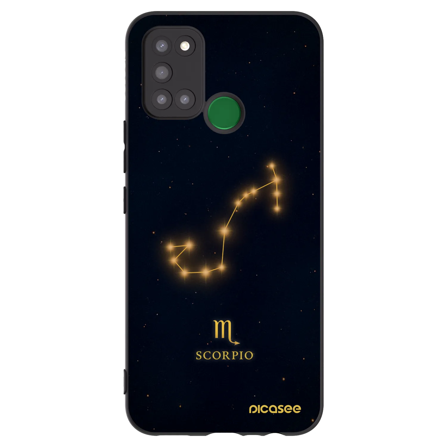 Picasee husă neagră din silicon pentru Realme 7i - SCORPIO