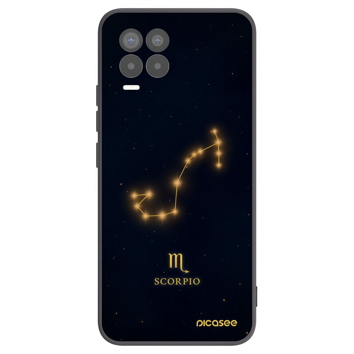 Picasee husă neagră din silicon pentru Realme 8 Pro - SCORPIO