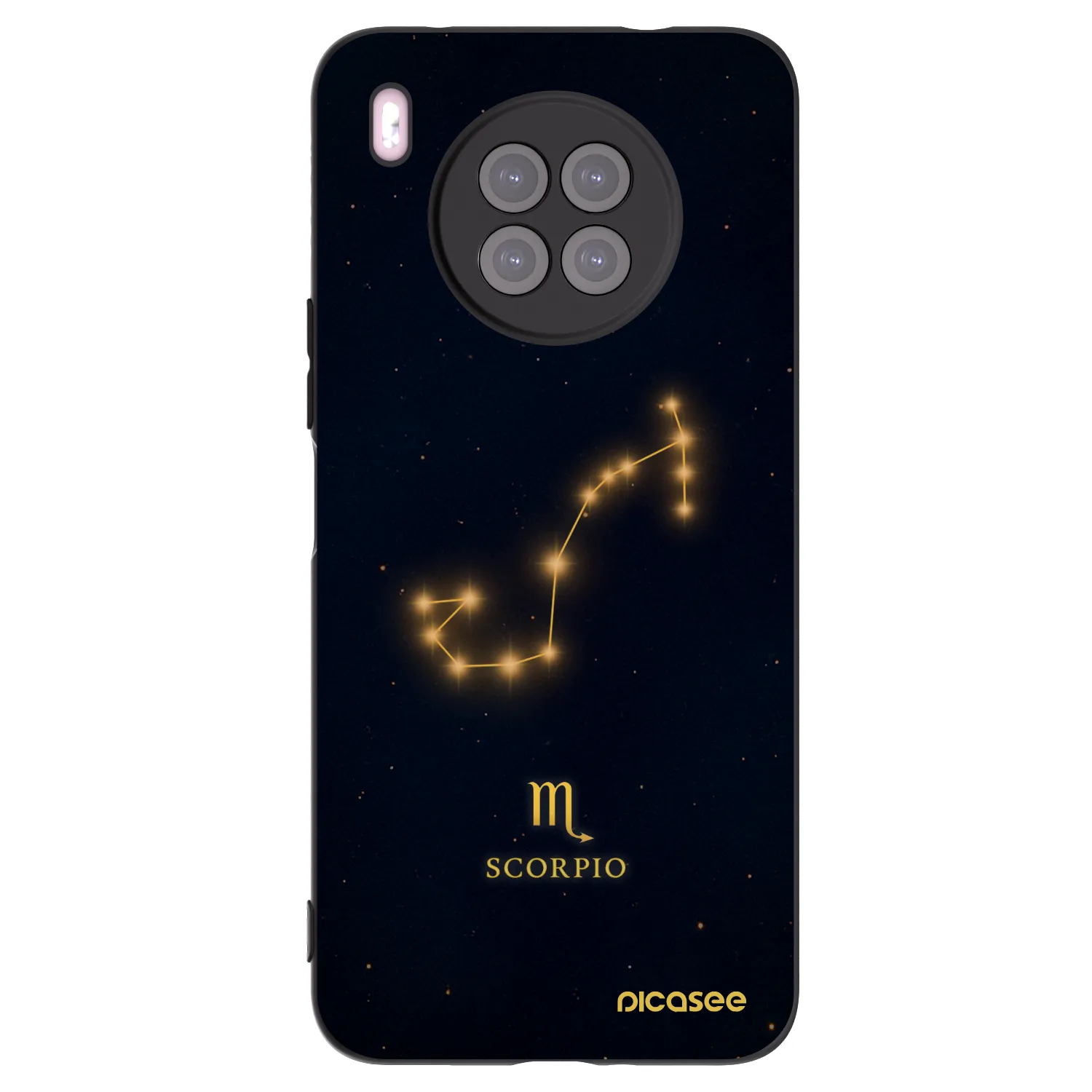Picasee husă neagră din silicon pentru Huawei Nova 8i - SCORPIO