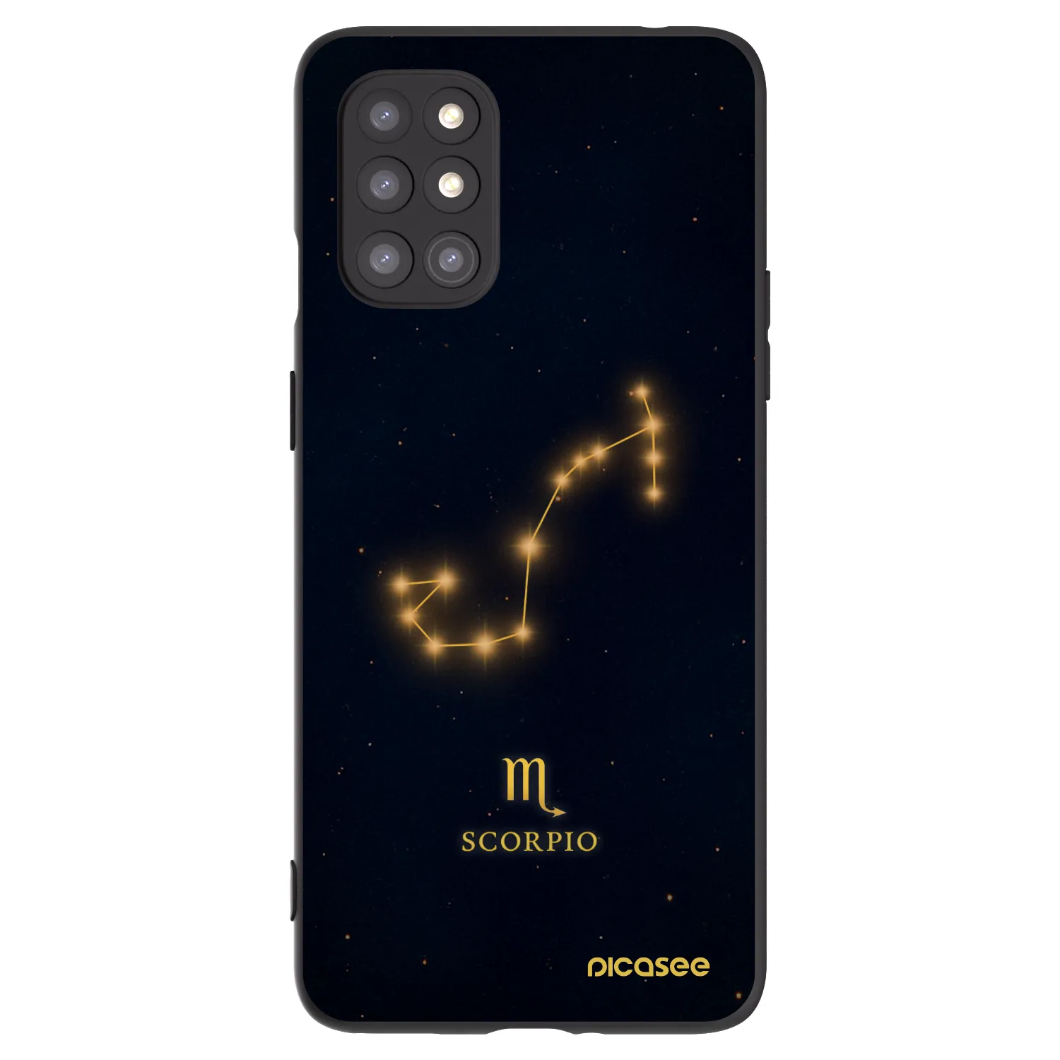 Picasee husă neagră din silicon pentru OnePlus 8T - SCORPIO