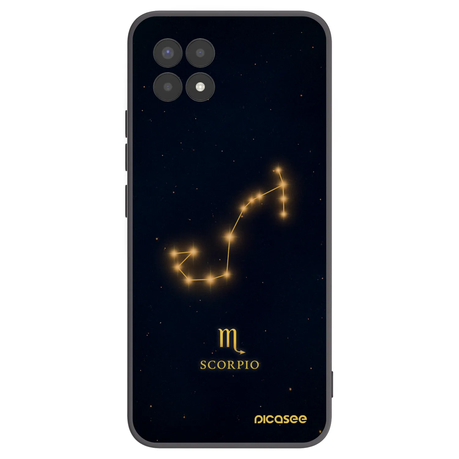 Picasee husă neagră din silicon pentru Realme 8i - SCORPIO