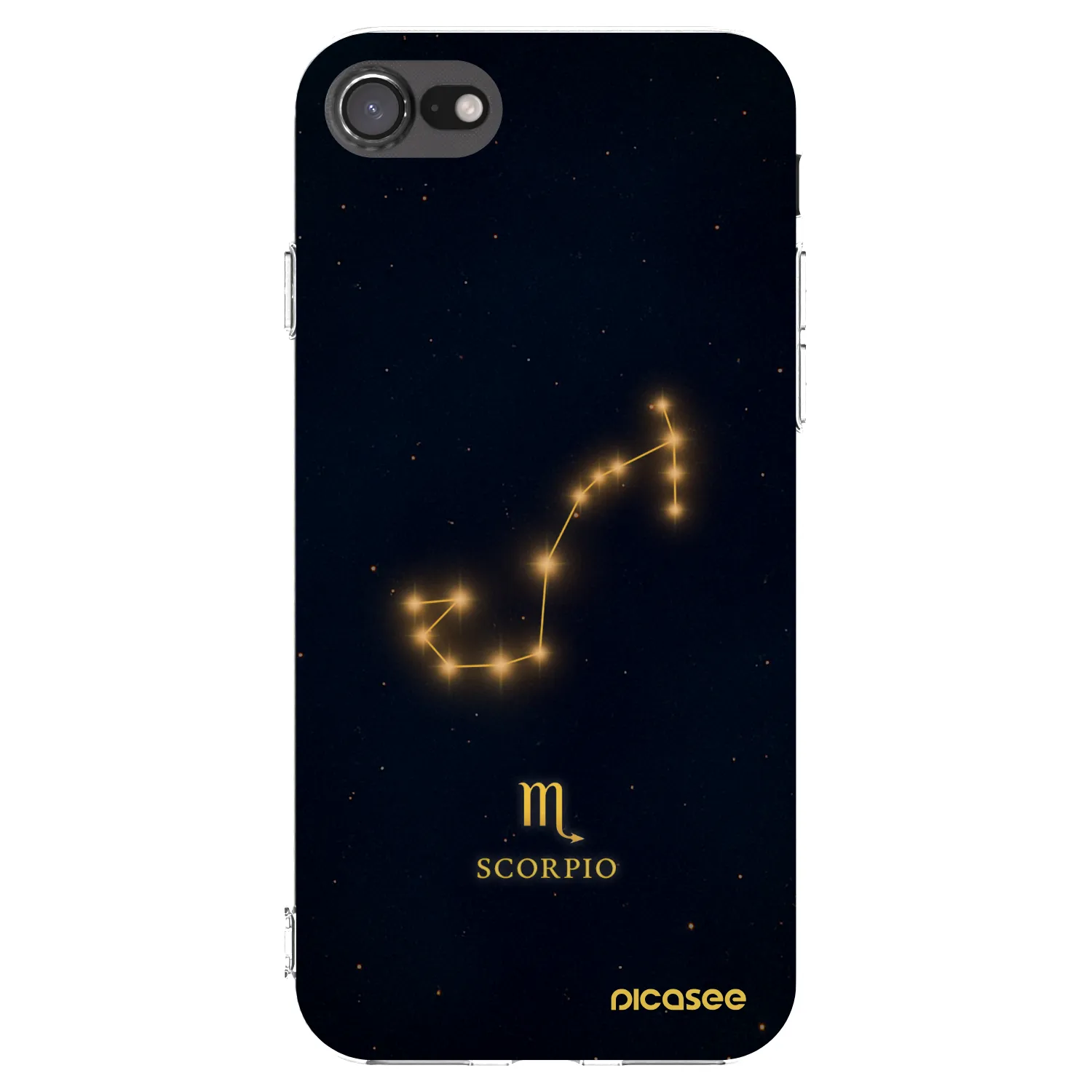 Picasee husă transparentă din silicon pentru Apple iPhone SE 2022 - SCORPIO