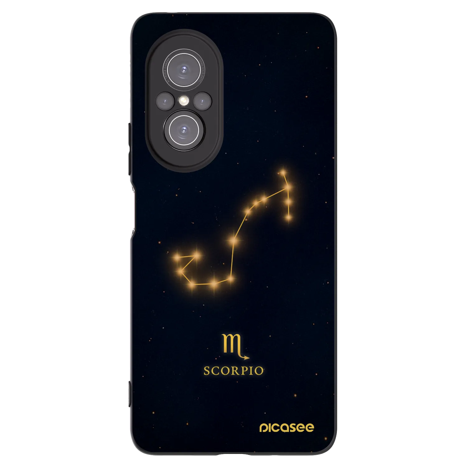 Picasee husă neagră din silicon pentru Huawei Nova 9 SE - SCORPIO