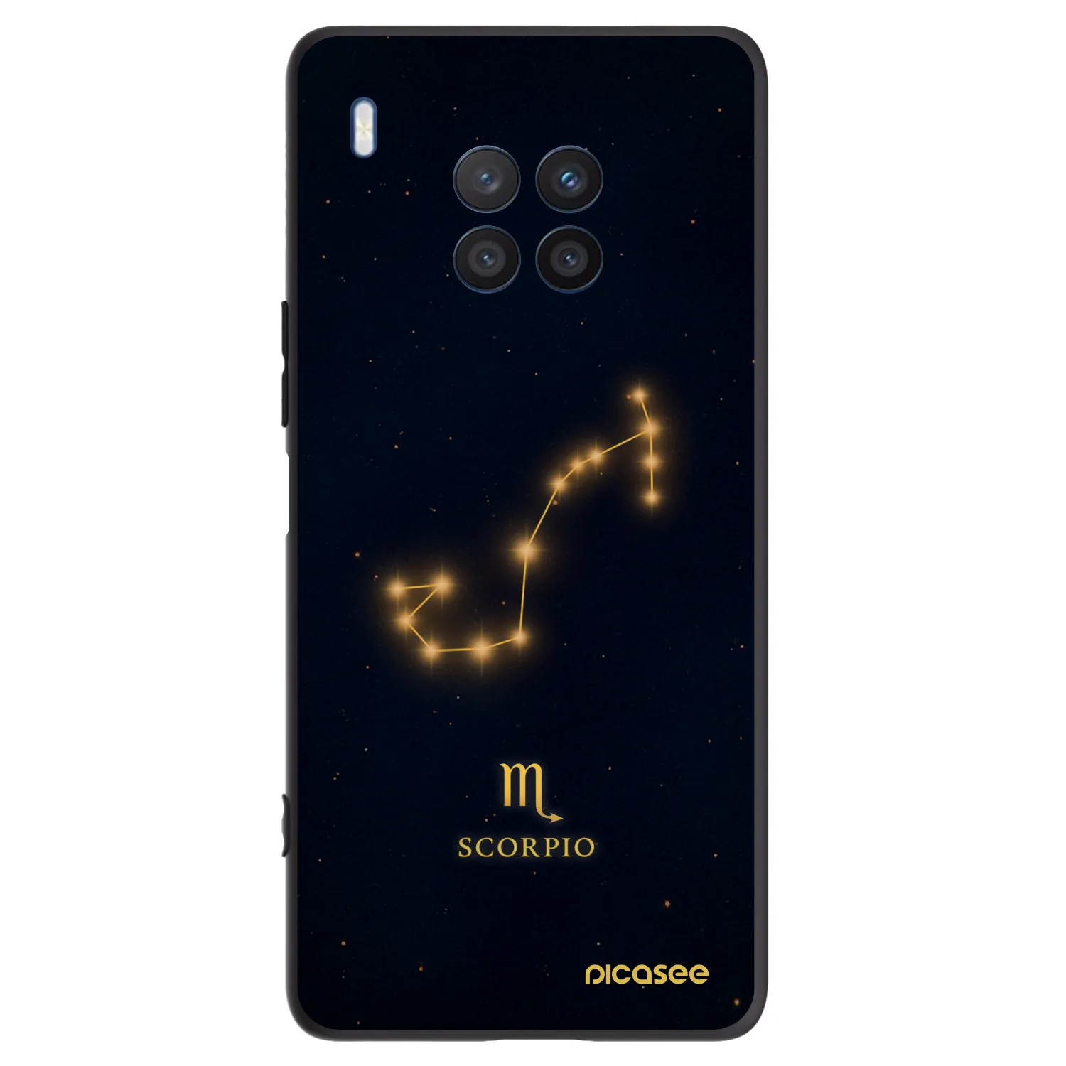 Picasee husă neagră din silicon pentru Honor 50 Lite - SCORPIO