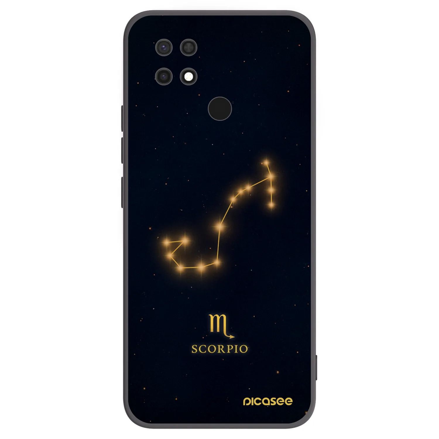 Picasee husă neagră din silicon pentru Xiaomi Redmi 10C - SCORPIO