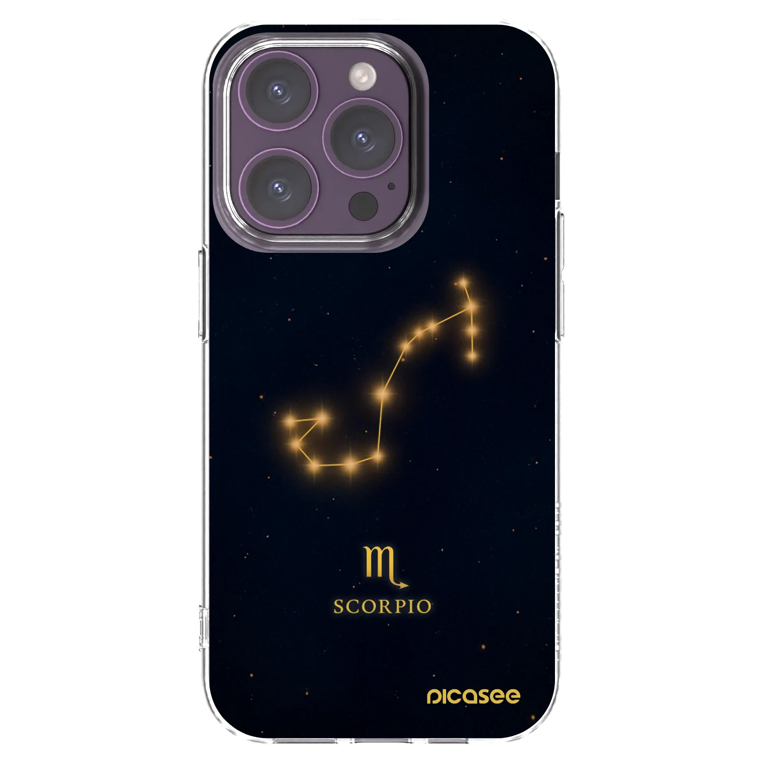 Picasee husă transparentă din silicon pentru Apple iPhone 14 Pro - SCORPIO