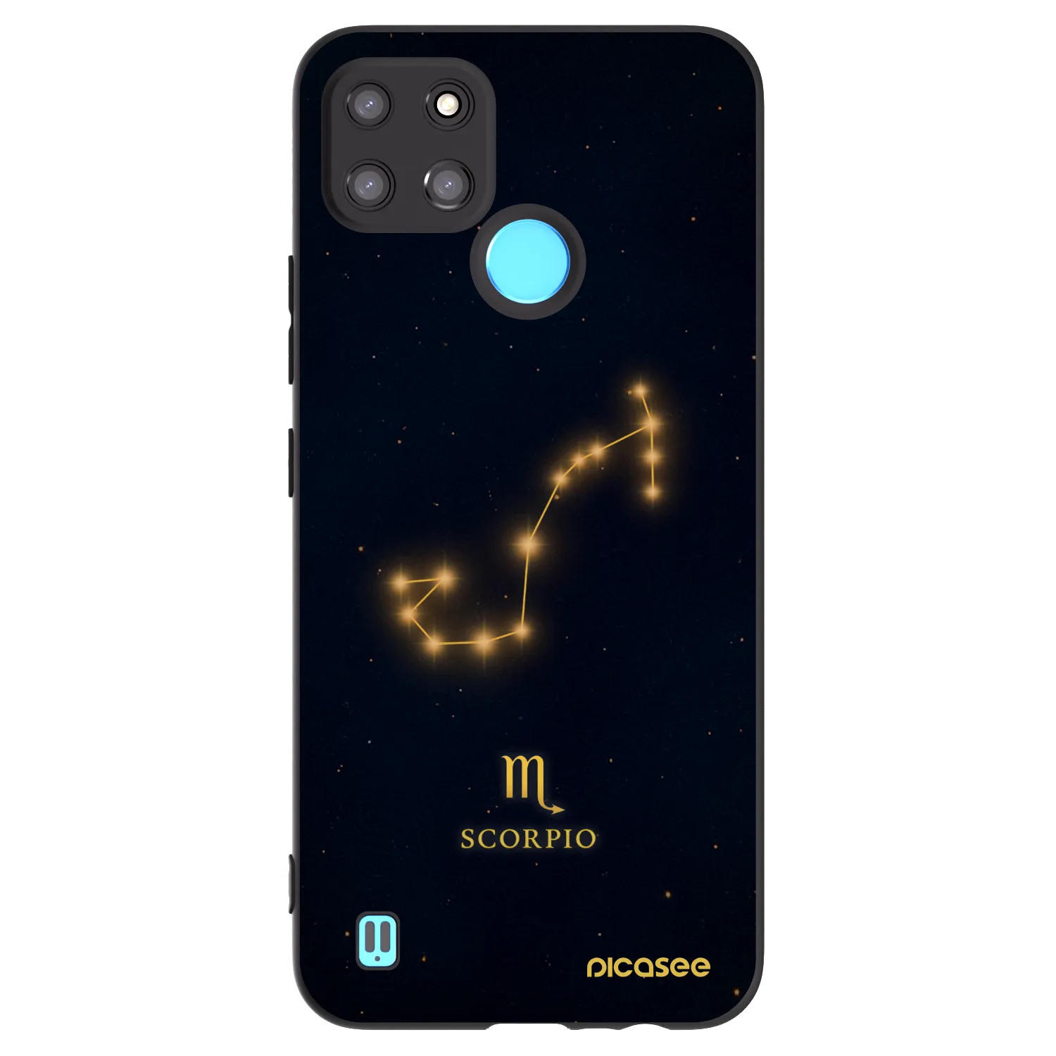 Picasee husă neagră din silicon pentru Realme C21Y - SCORPIO