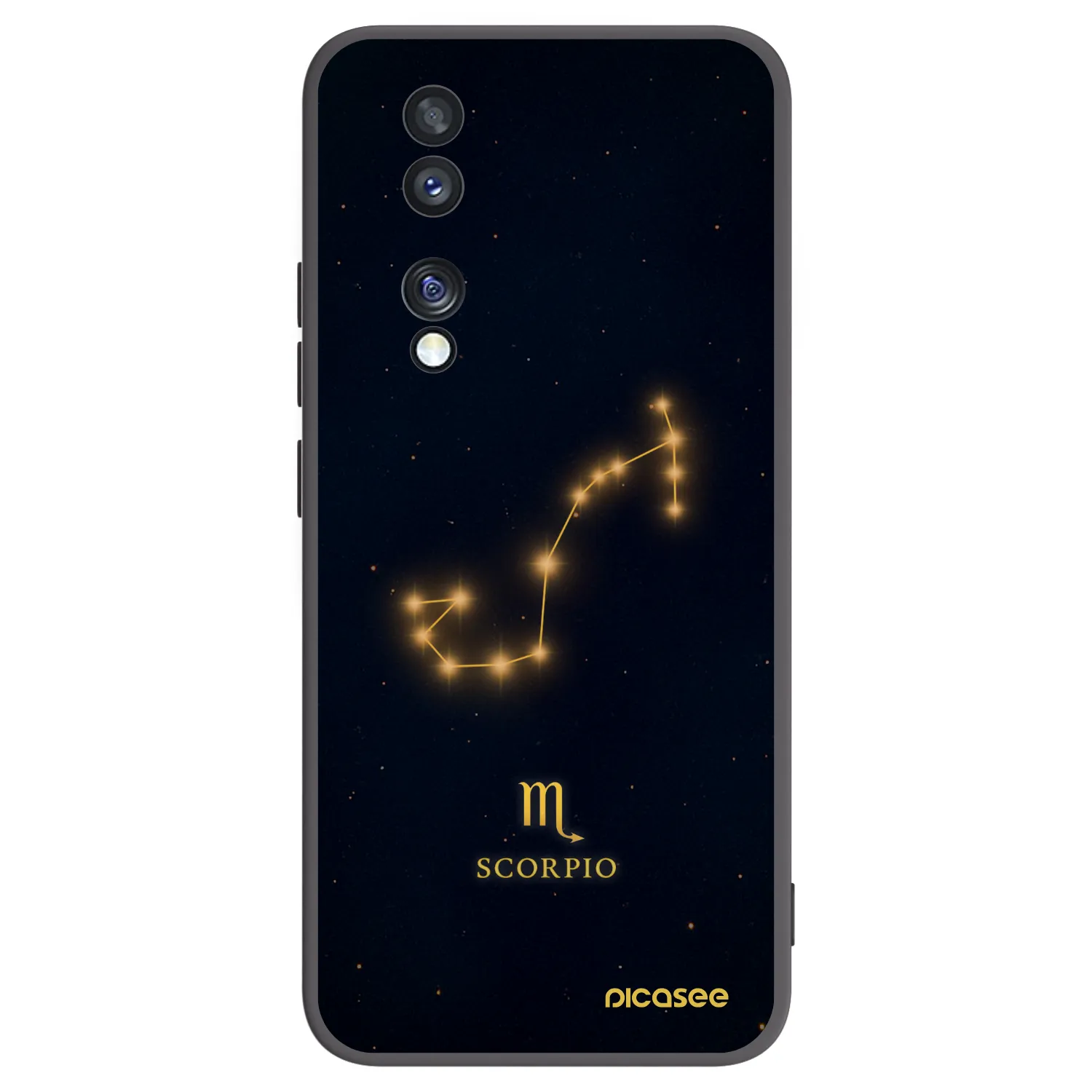Picasee husă neagră din silicon pentru Honor 70 - SCORPIO