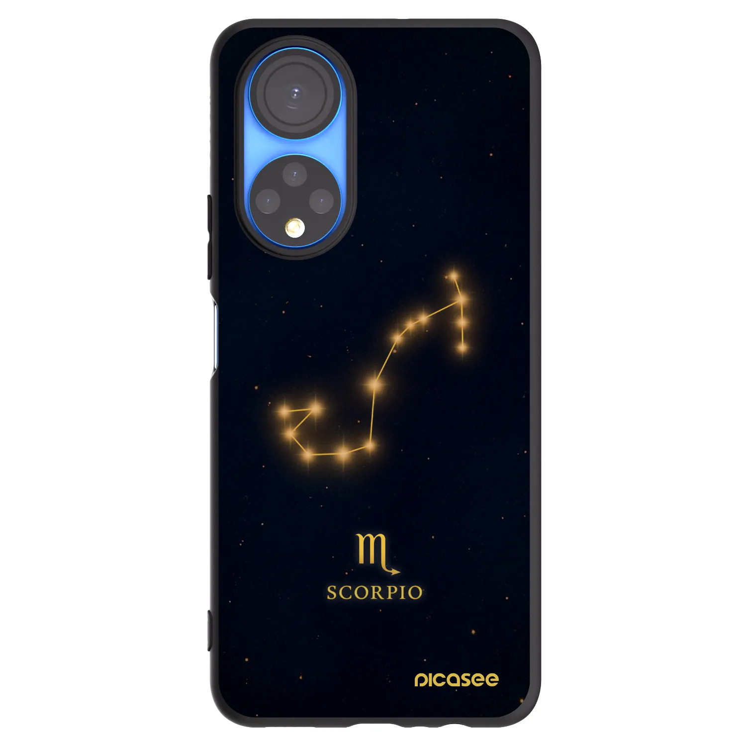Picasee husă neagră din silicon pentru Honor X7 - SCORPIO