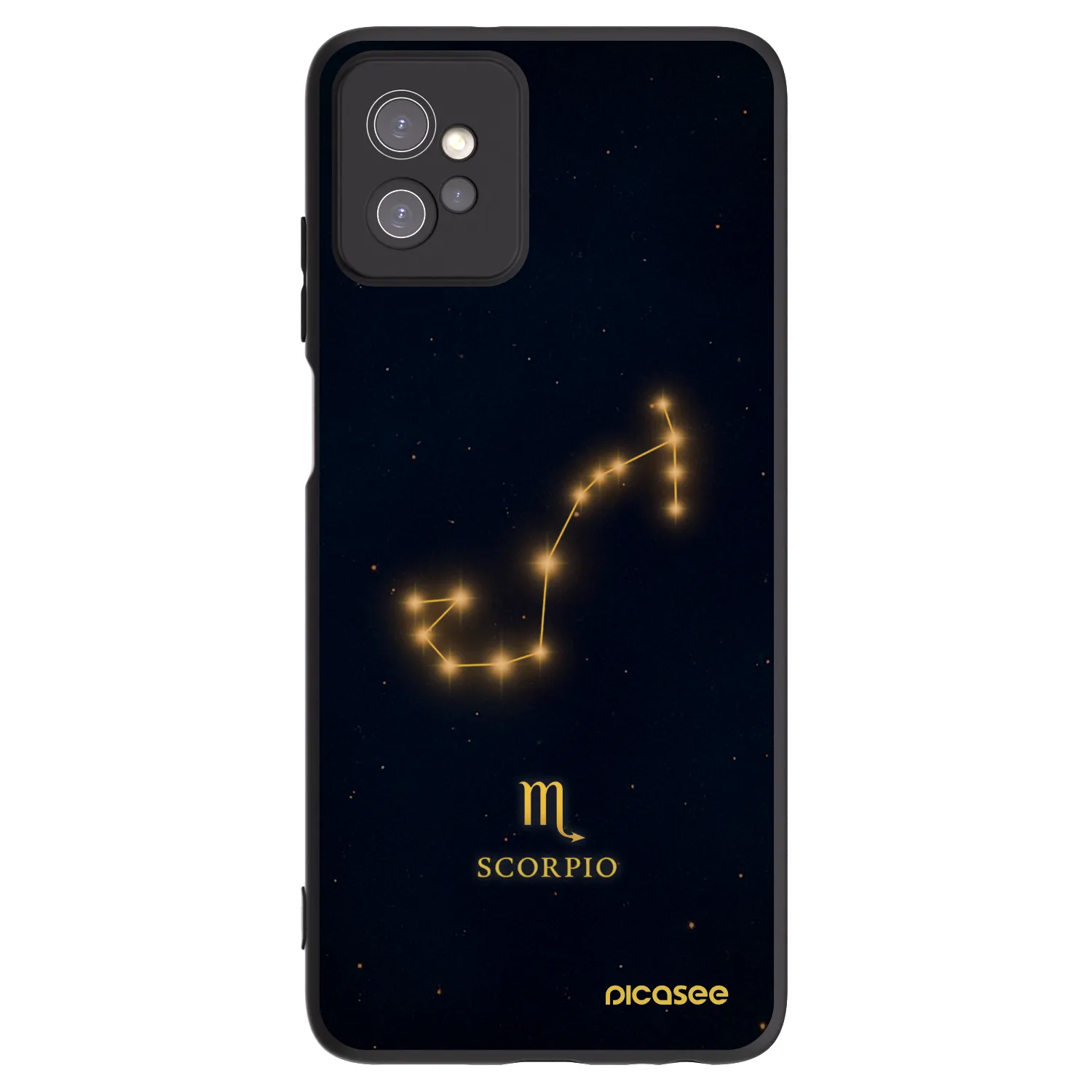 Picasee husă neagră din silicon pentru Motorola Moto G32 - SCORPIO