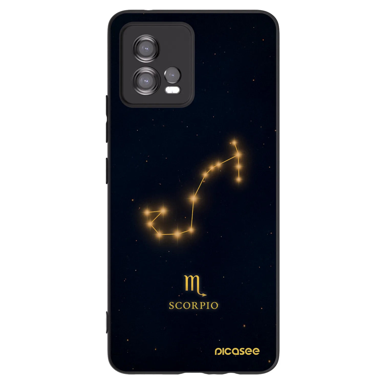 Picasee husă neagră din silicon pentru Motorola Moto G72 - SCORPIO