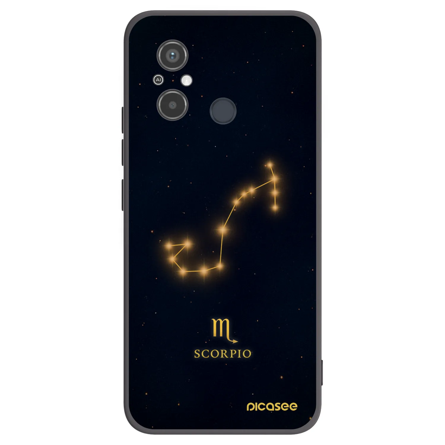 Picasee husă neagră din silicon pentru Xiaomi Redmi 12C - SCORPIO