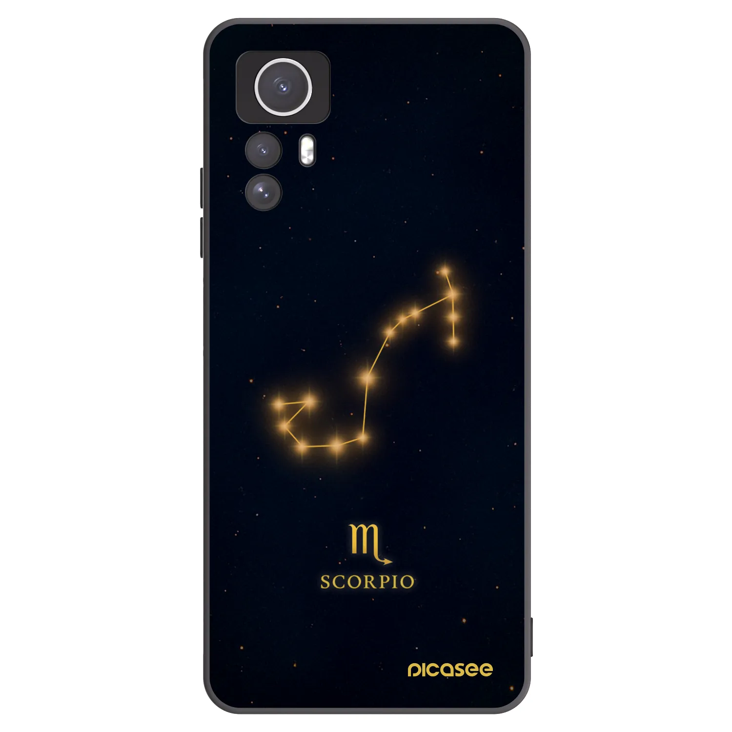 Picasee husă neagră din silicon pentru Xiaomi Redmi Note 12S - SCORPIO