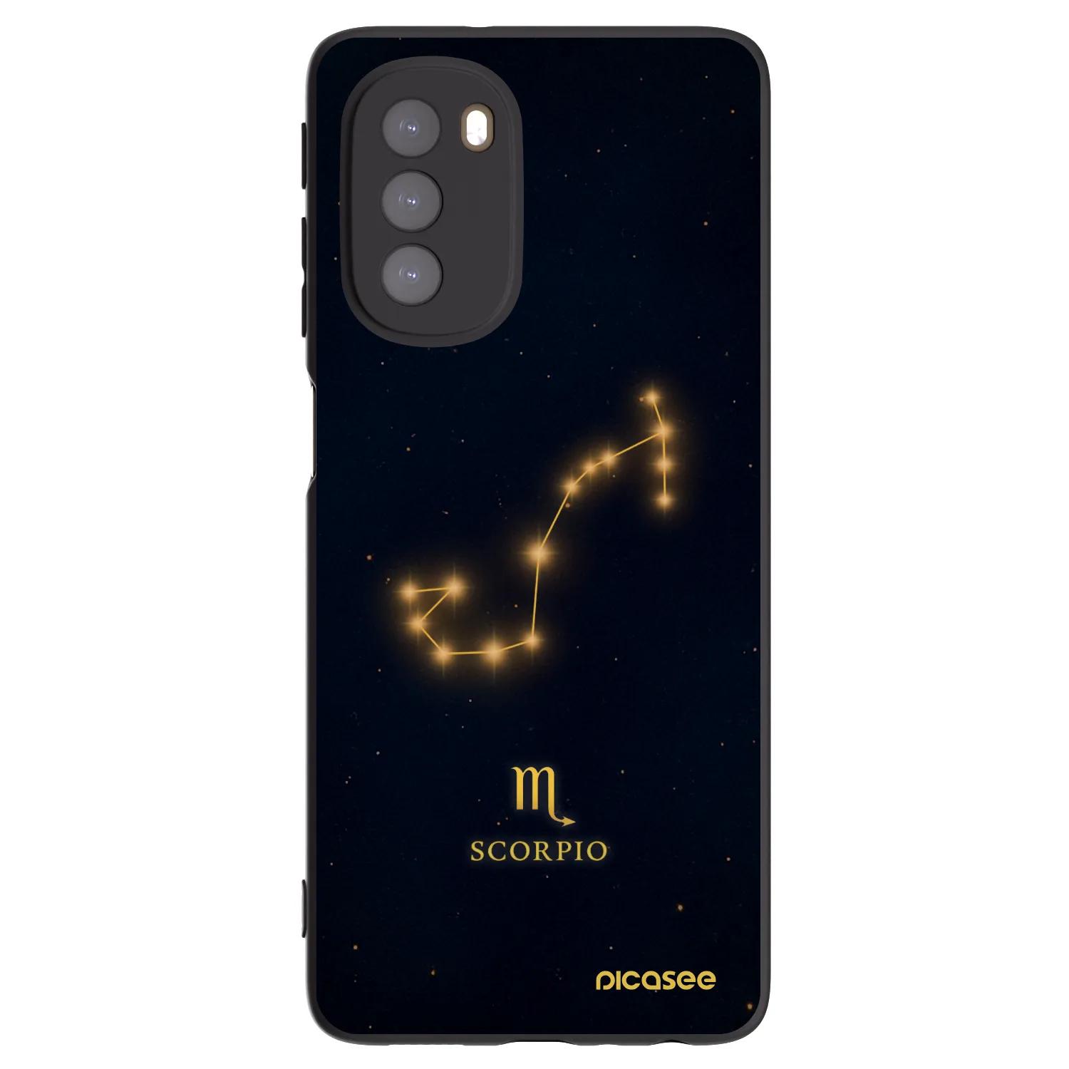 Picasee husă neagră din silicon pentru Motorola Moto G51 - SCORPIO