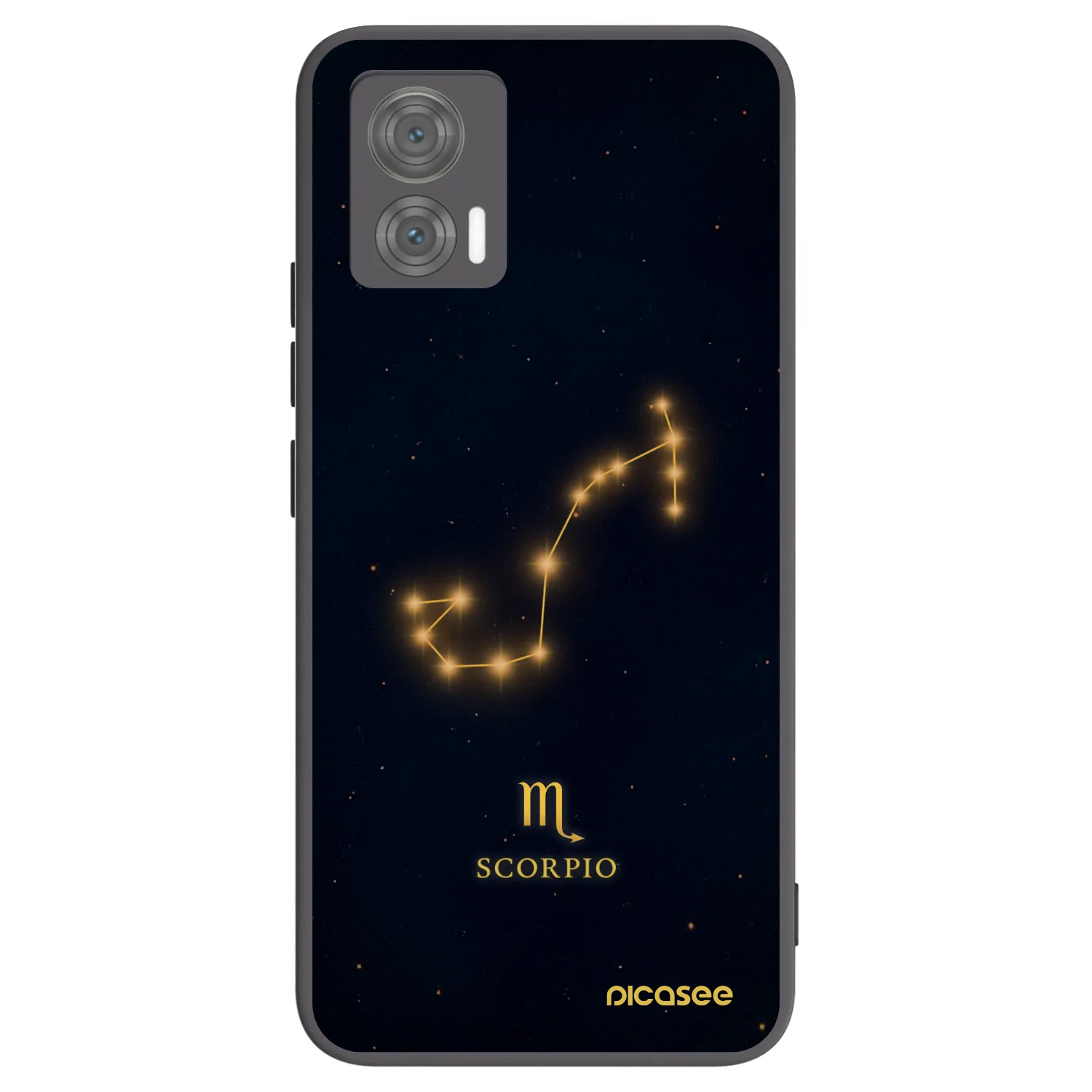 Picasee husă neagră din silicon pentru Motorola Edge 30 Neo - SCORPIO