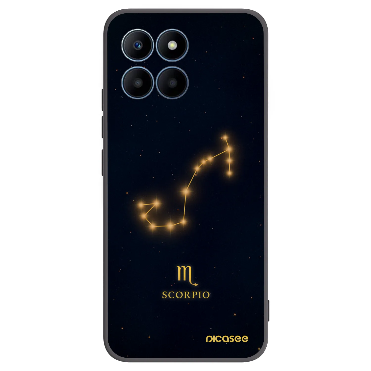 Picasee husă neagră din silicon pentru Honor 70 Lite - SCORPIO