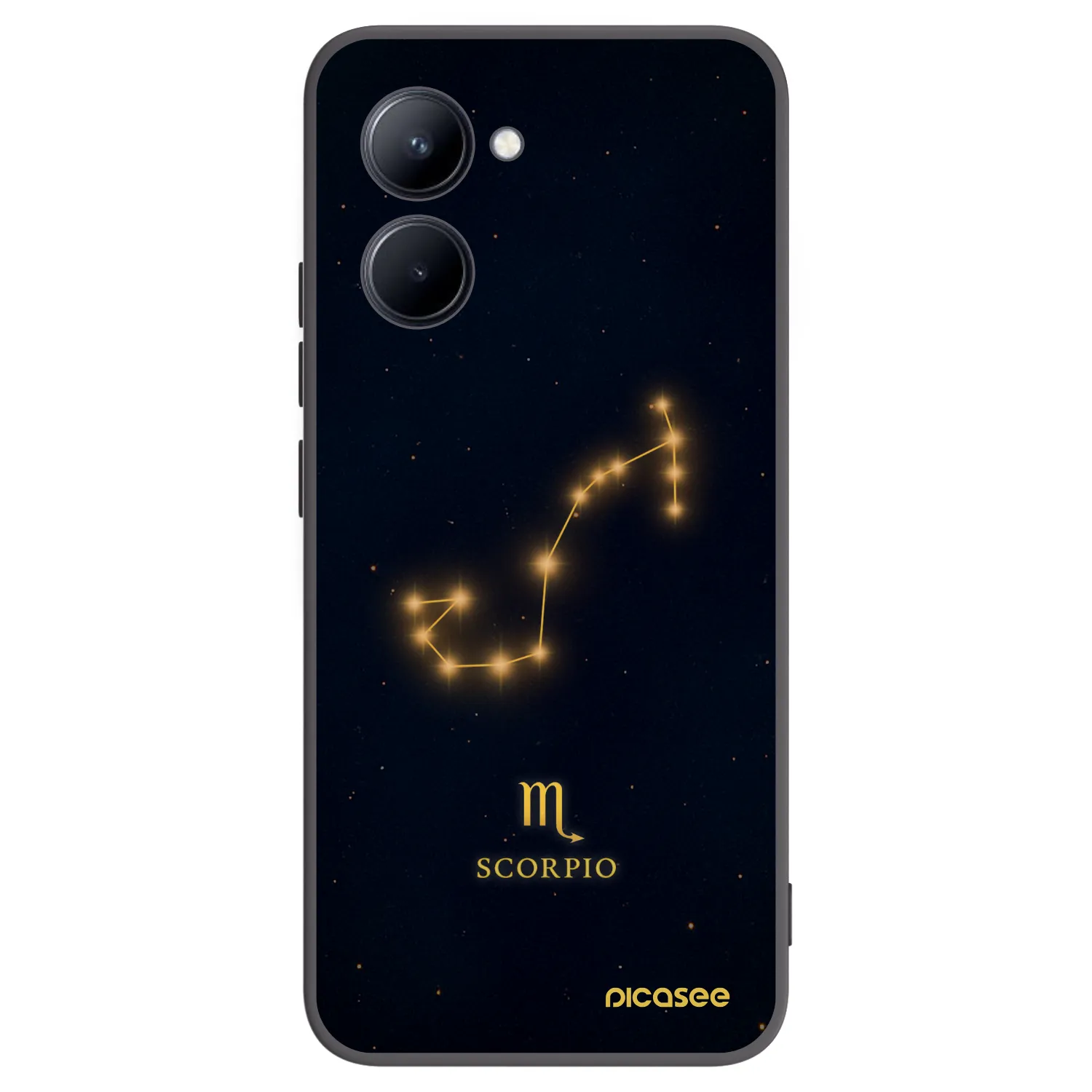 Picasee husă neagră din silicon pentru Realme C33 (2023) - SCORPIO