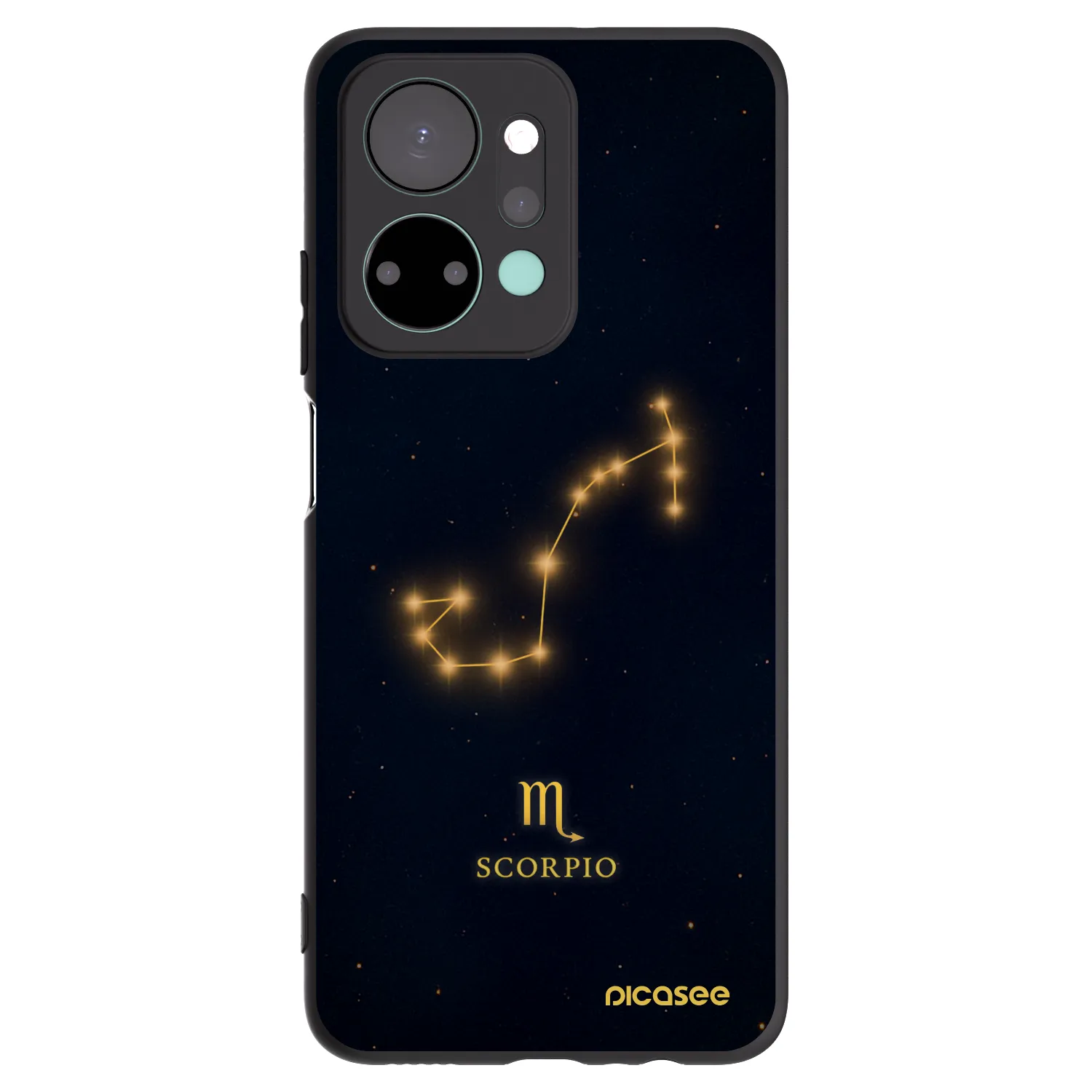 Picasee husă neagră din silicon pentru Honor X7a - SCORPIO