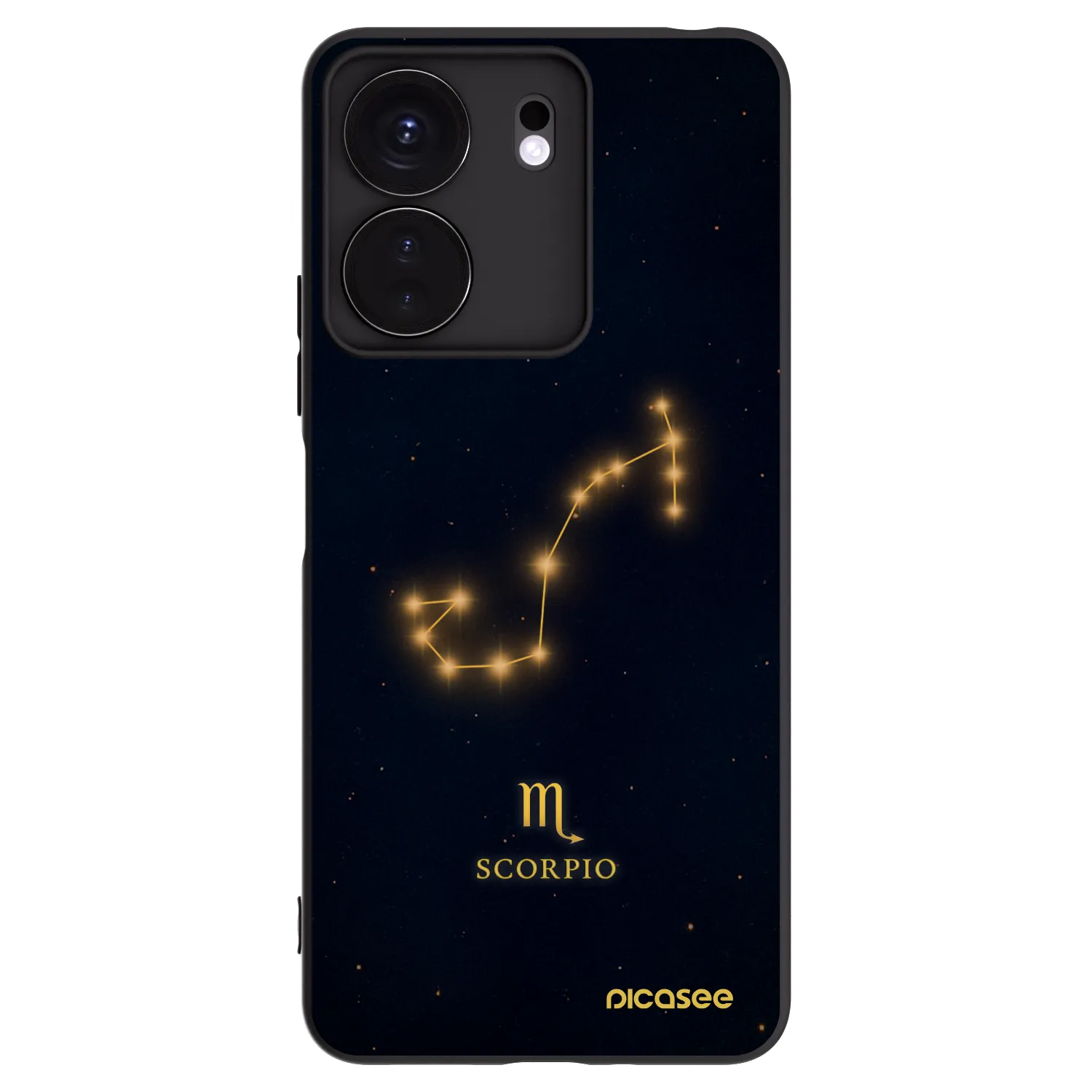 Picasee husă neagră din silicon pentru Xiaomi Redmi 13C 4G - SCORPIO