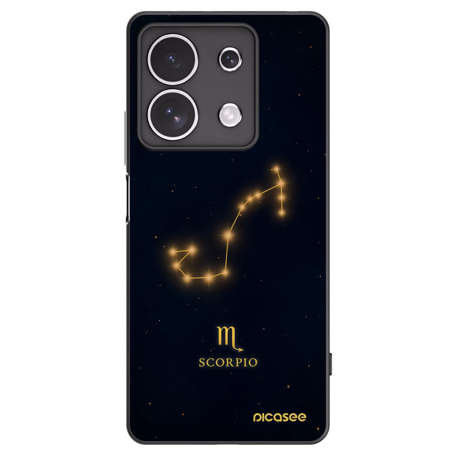 Picasee husă neagră din silicon pentru Xiaomi Redmi Note 13 4G - SCORPIO