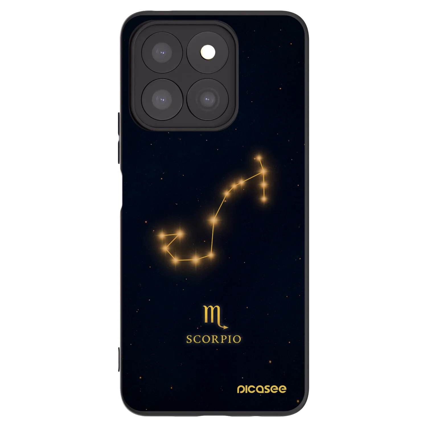 Picasee husă neagră din silicon pentru Honor X8b - SCORPIO