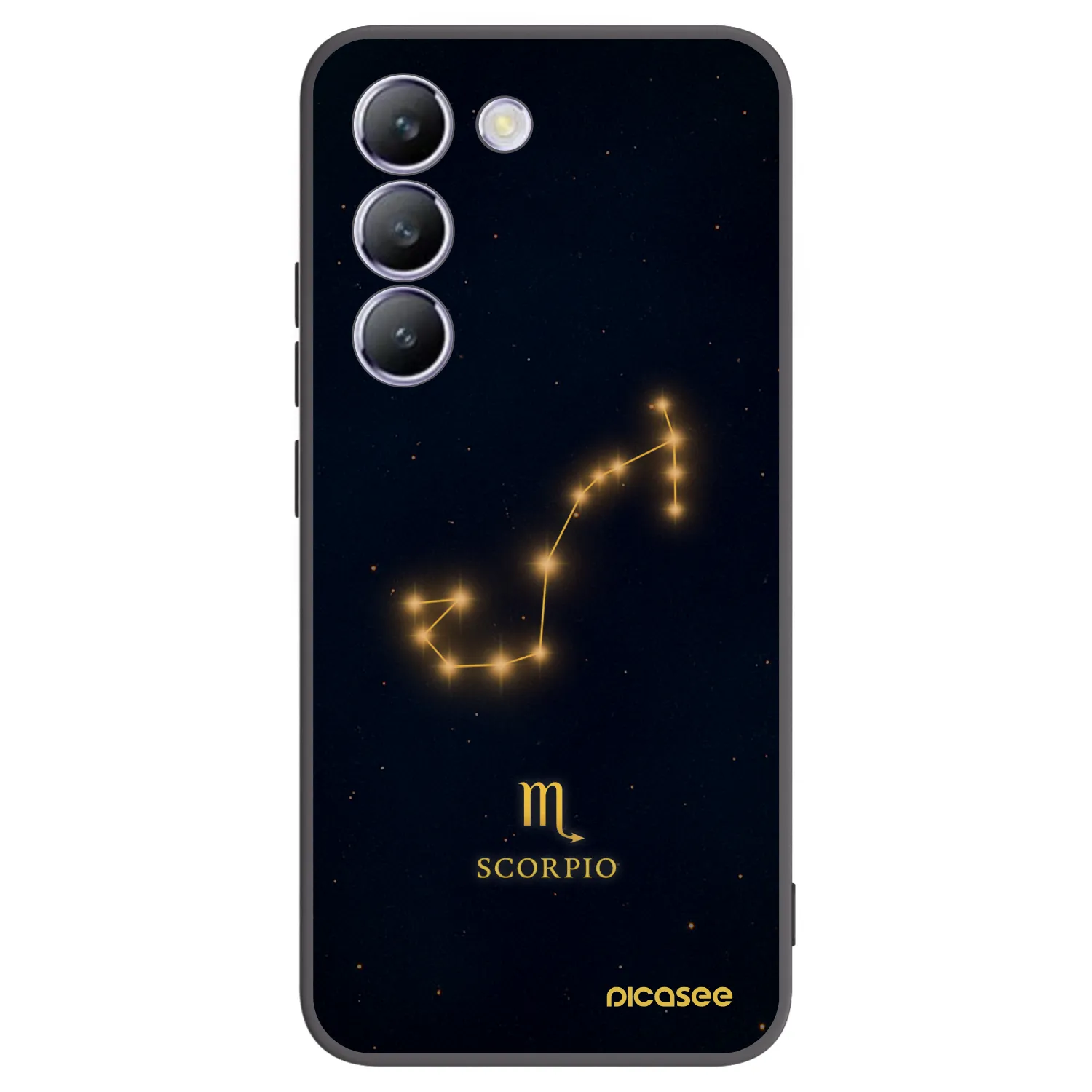 Picasee husă neagră din silicon pentru Vivo V40 SE 5G - SCORPIO