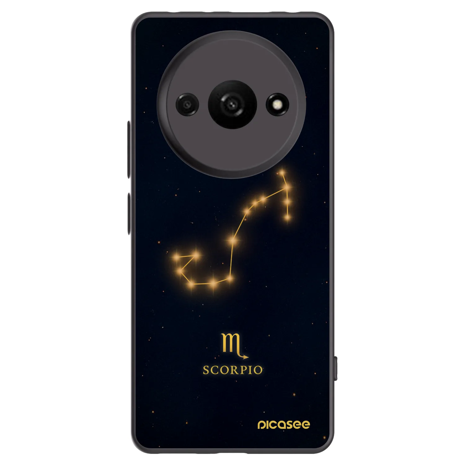 Picasee husă neagră din silicon pentru Xiaomi Redmi A3 - SCORPIO