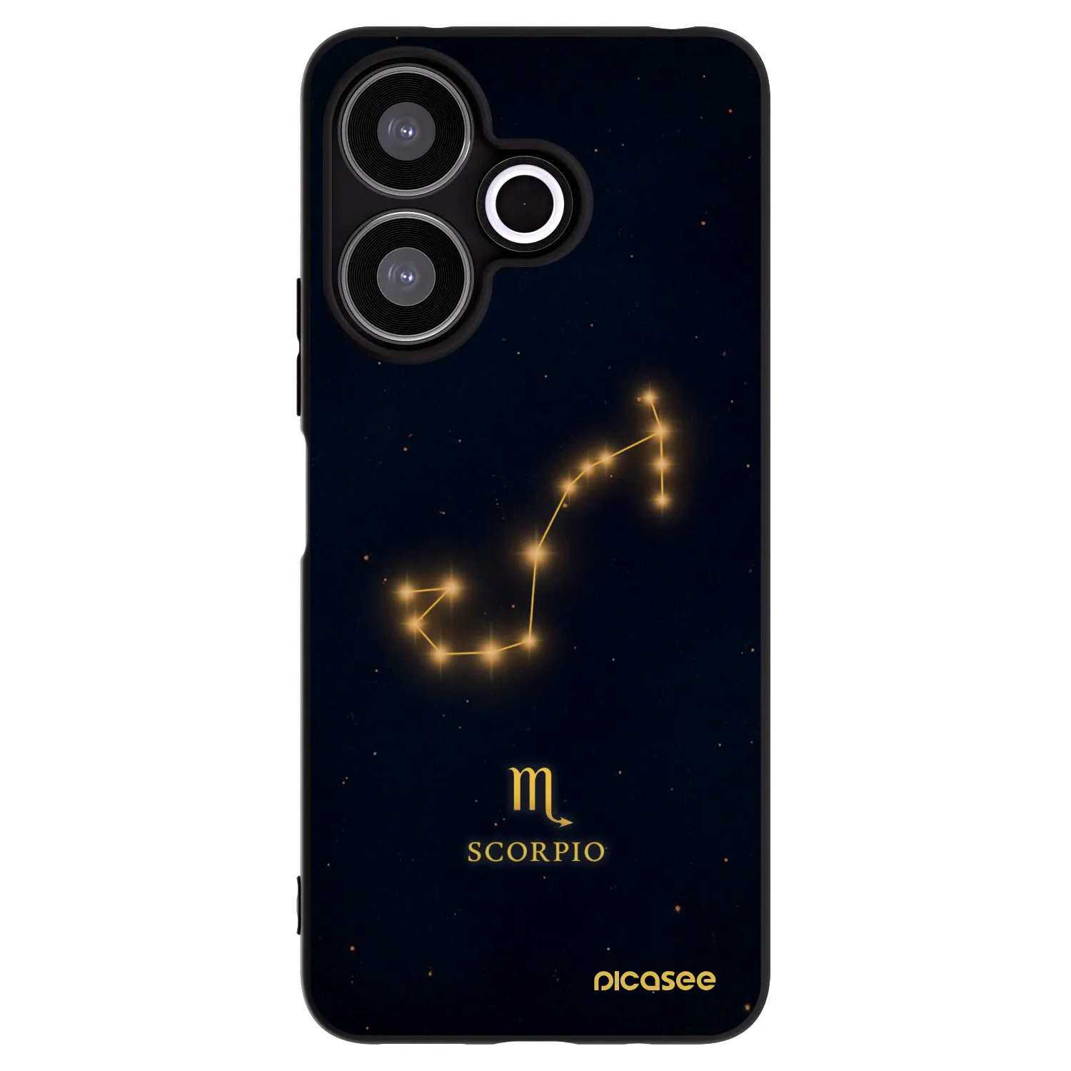 Picasee husă neagră din silicon pentru Xiaomi Redmi 13 4G - SCORPIO