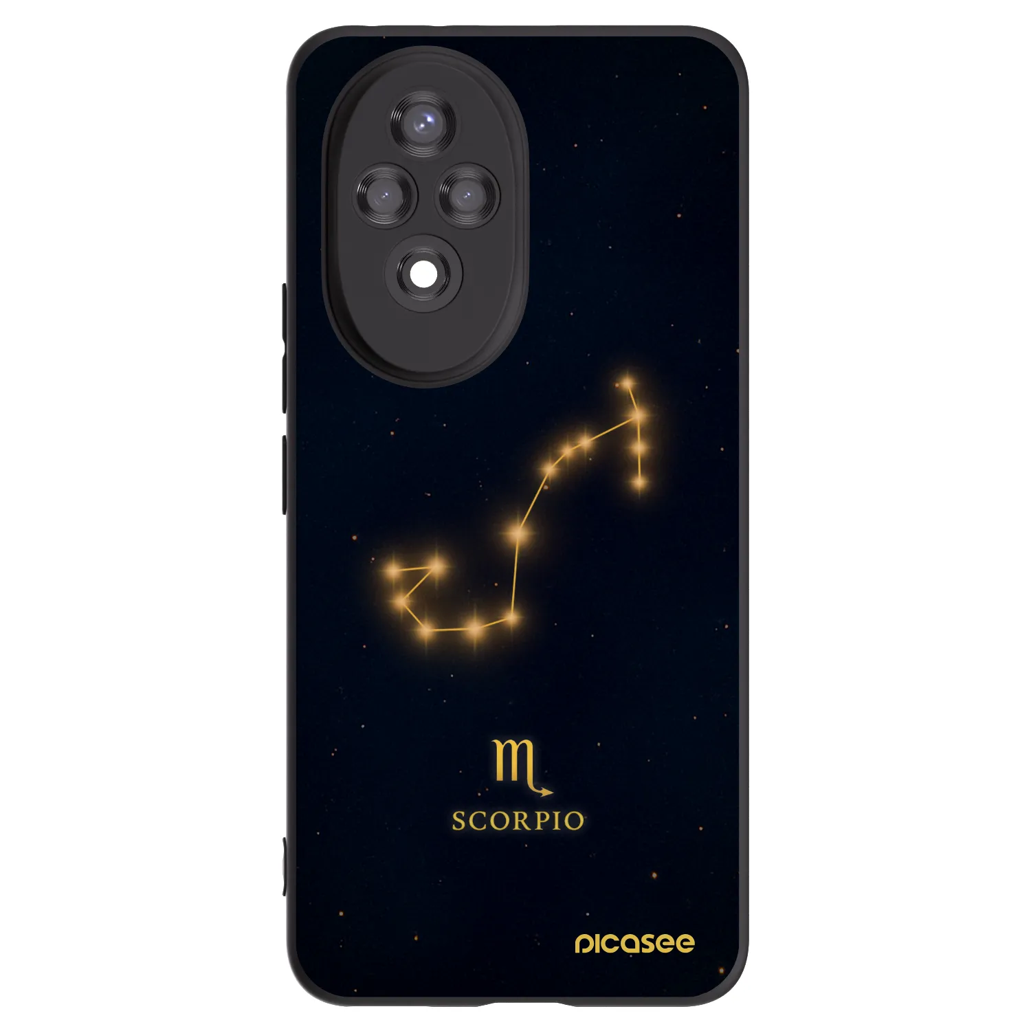 Picasee husă neagră din silicon pentru Honor 200 Pro 5G - SCORPIO
