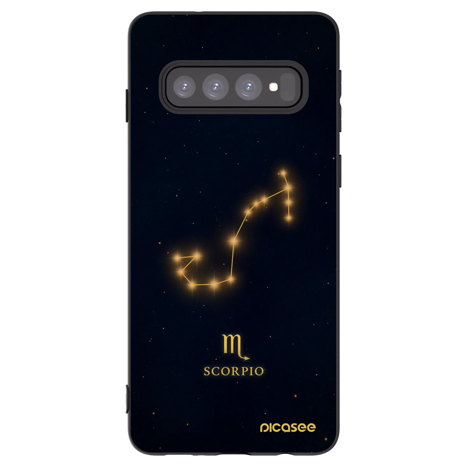 Picasee husă neagră din silicon pentru Samsung Galaxy S10 G973 - SCORPIO