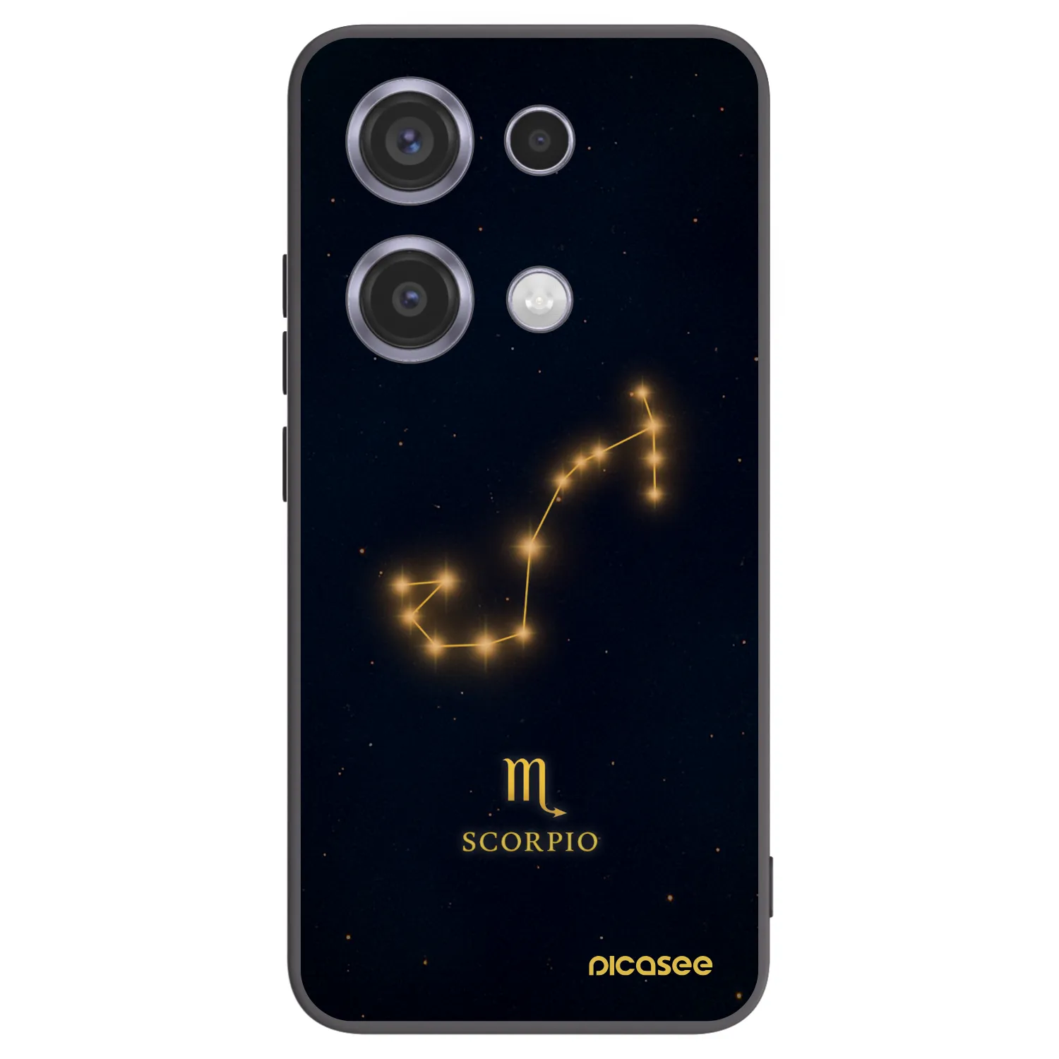 Picasee husă neagră din silicon pentru Xiaomi Redmi Note 14S - SCORPIO