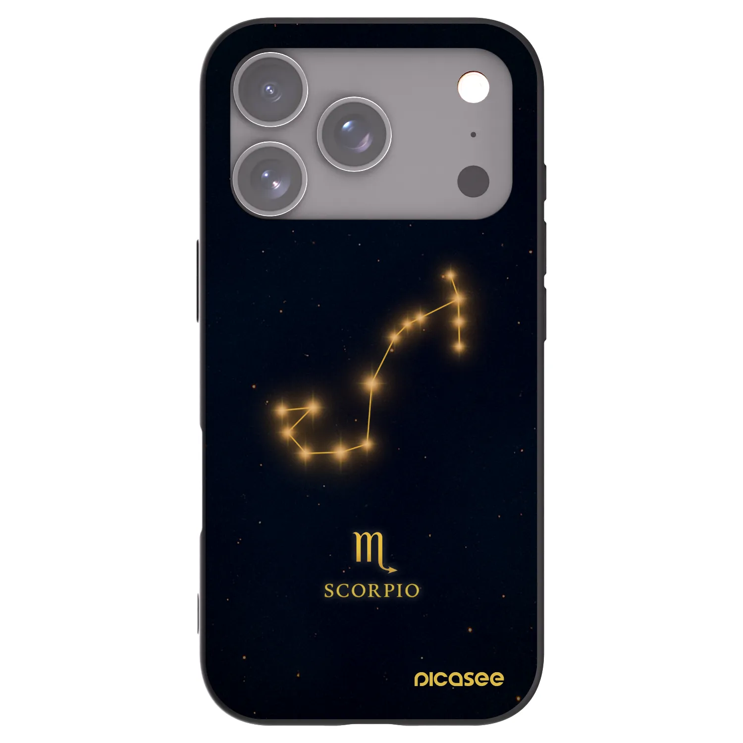 Picasee husă neagră din silicon pentru Apple iPhone 17 Pro - SCORPIO