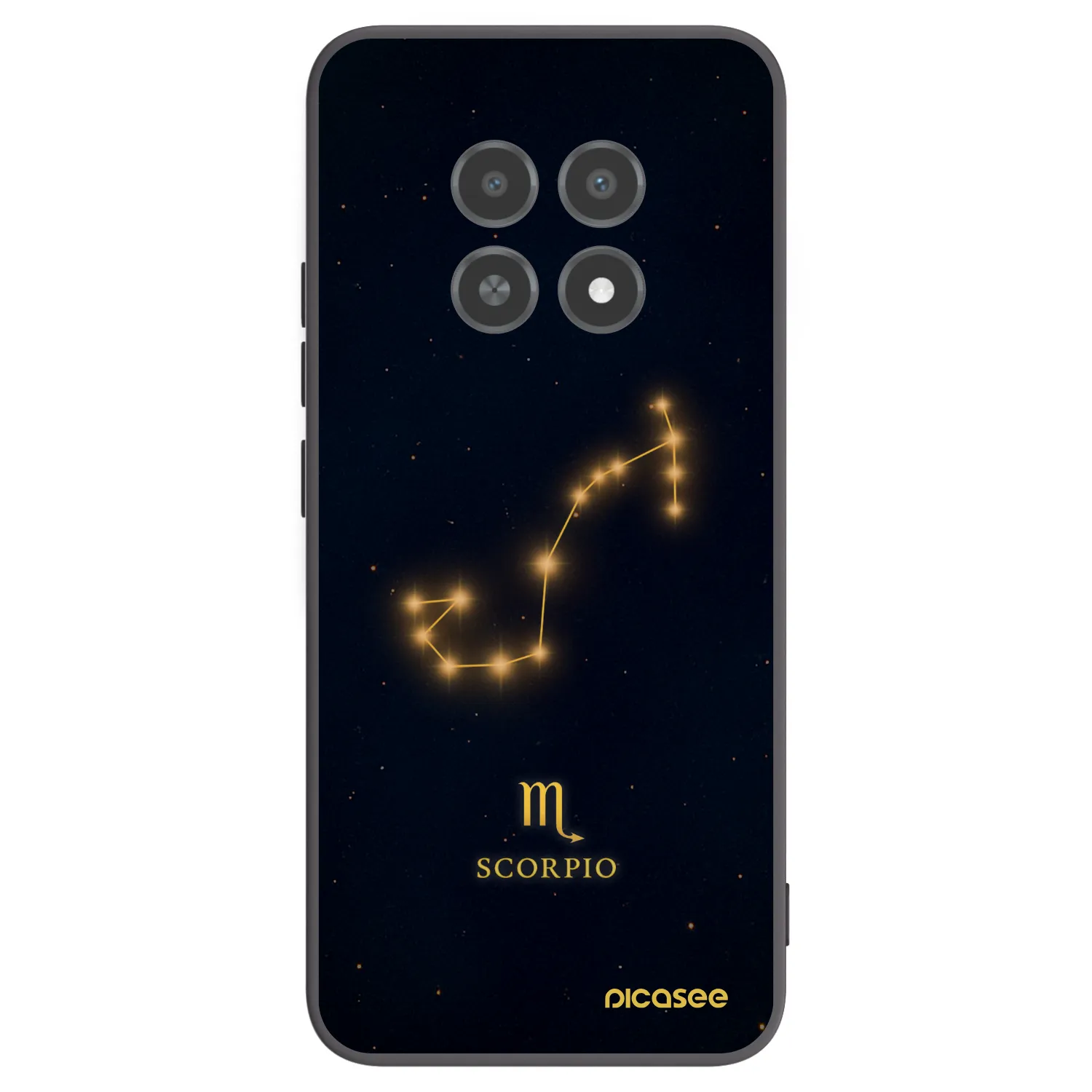 Picasee husă neagră din silicon pentru Realme 12X - SCORPIO