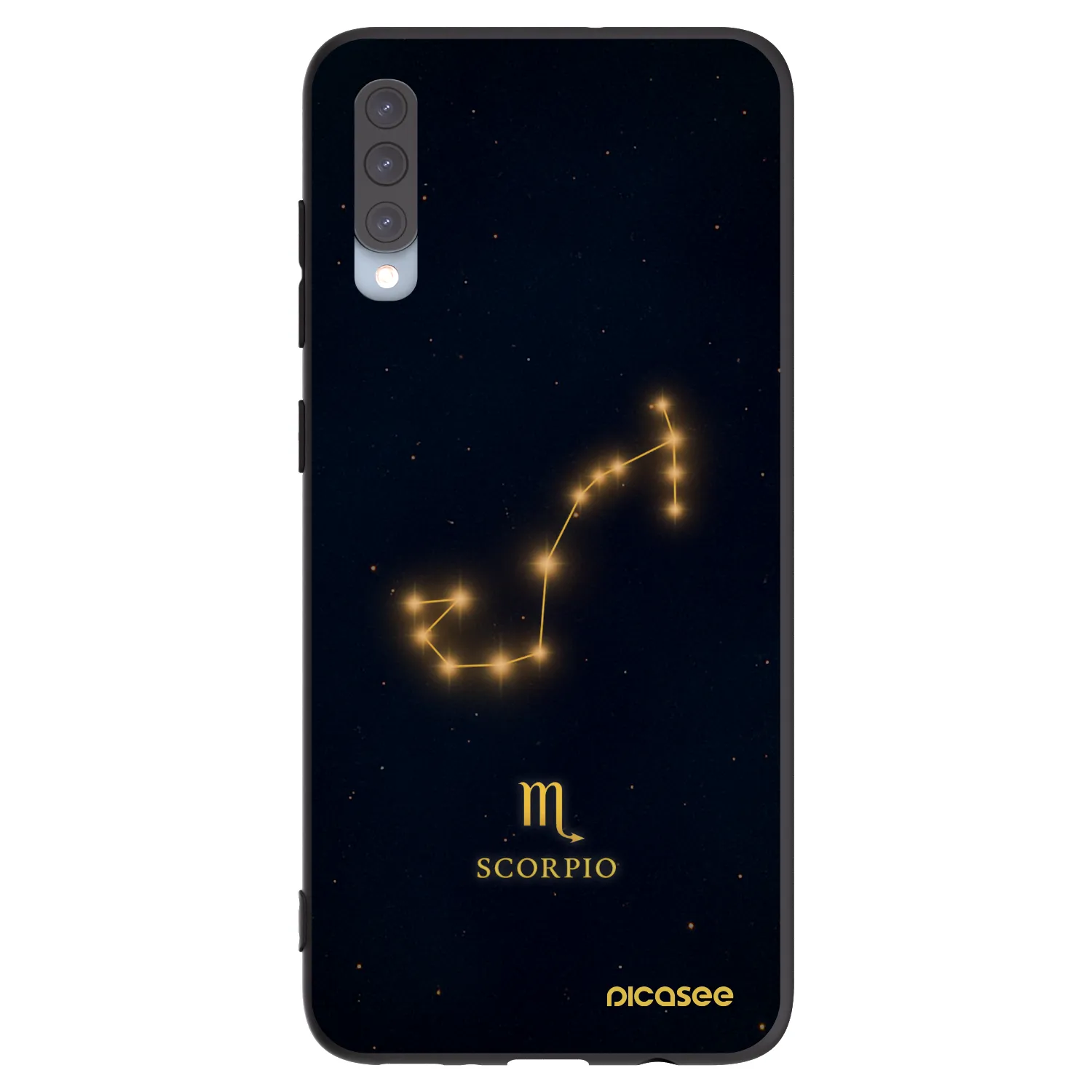 Picasee husă neagră din silicon pentru Samsung Galaxy A70 A705F - SCORPIO