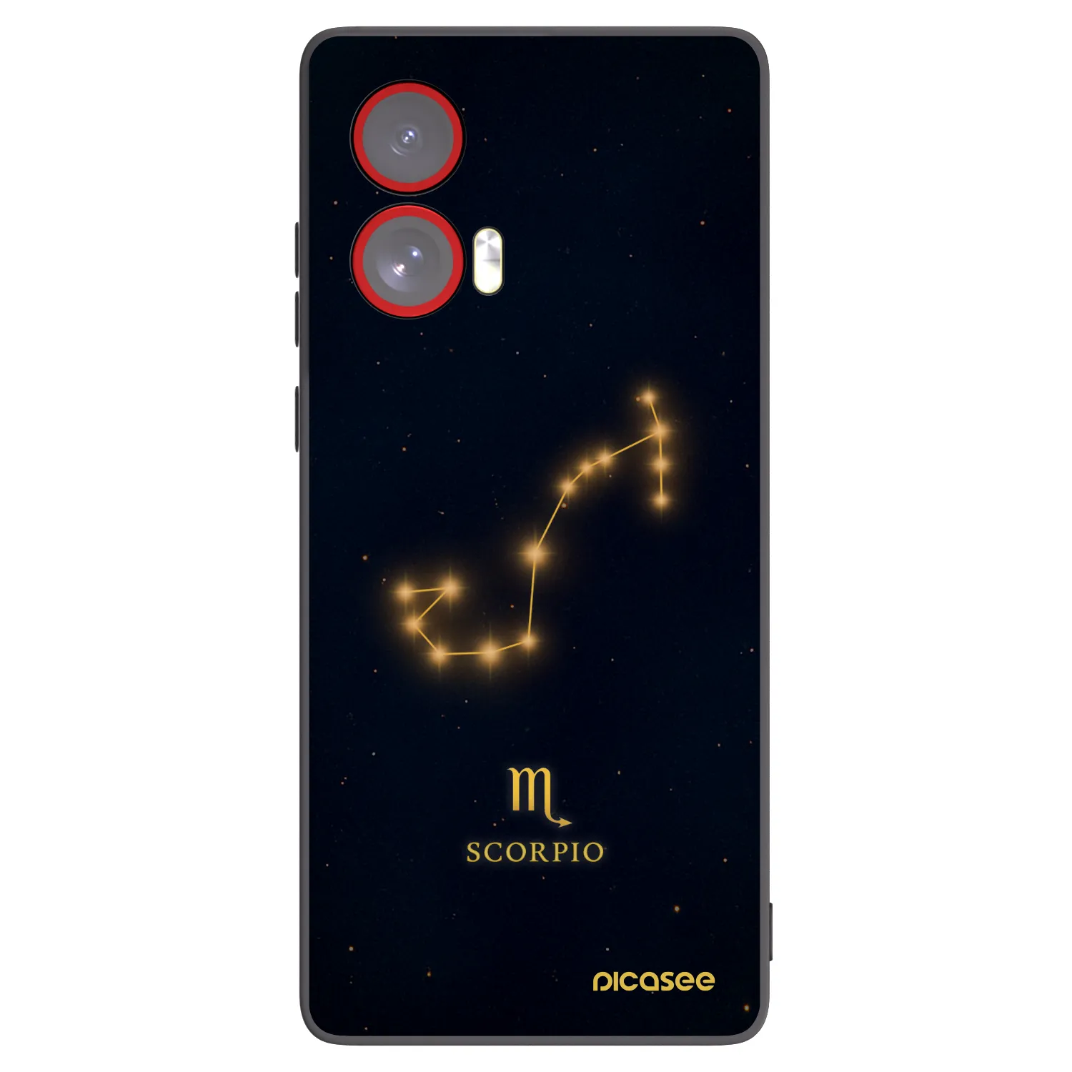 Picasee husă neagră din silicon pentru Motorola Edge 50 Fusion - SCORPIO