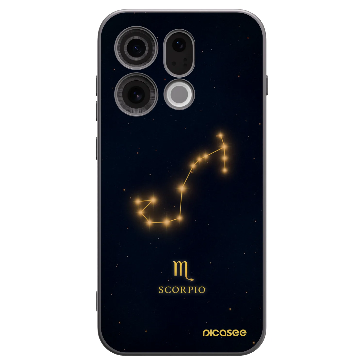 Picasee husă neagră din silicon pentru OPPO Find X9 - SCORPIO