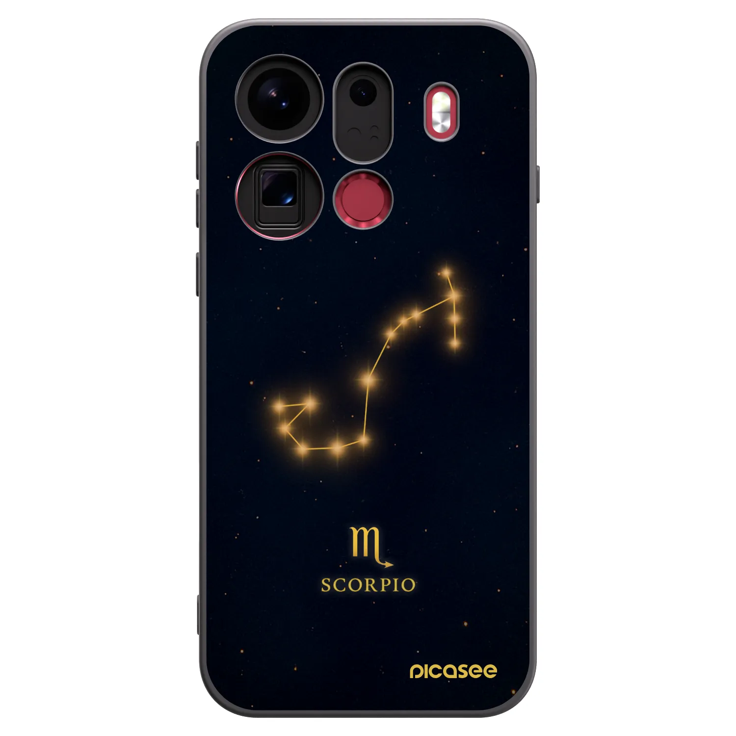 Picasee husă neagră din silicon pentru OPPO Find X9 Pro - SCORPIO