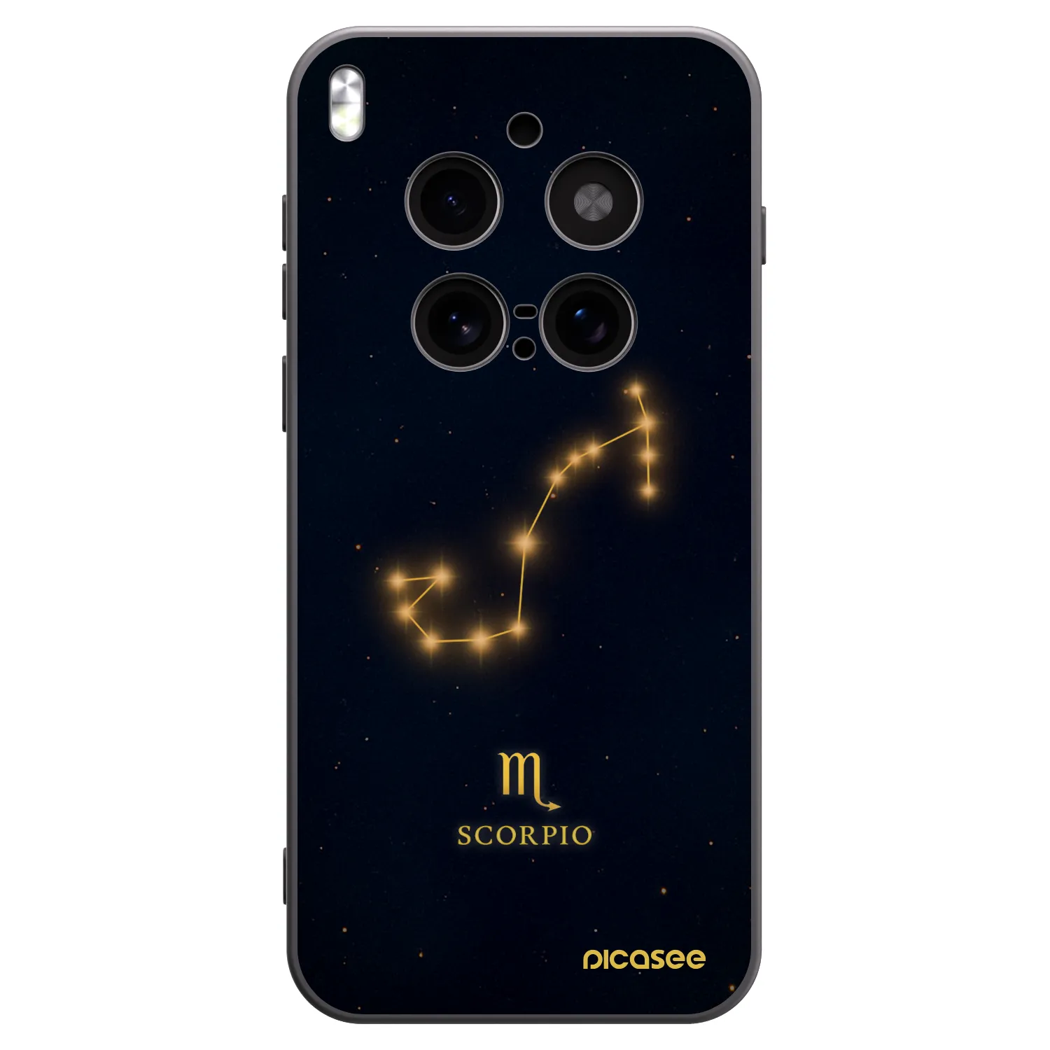 Picasee husă neagră din silicon pentru Vivo X300 Pro - SCORPIO