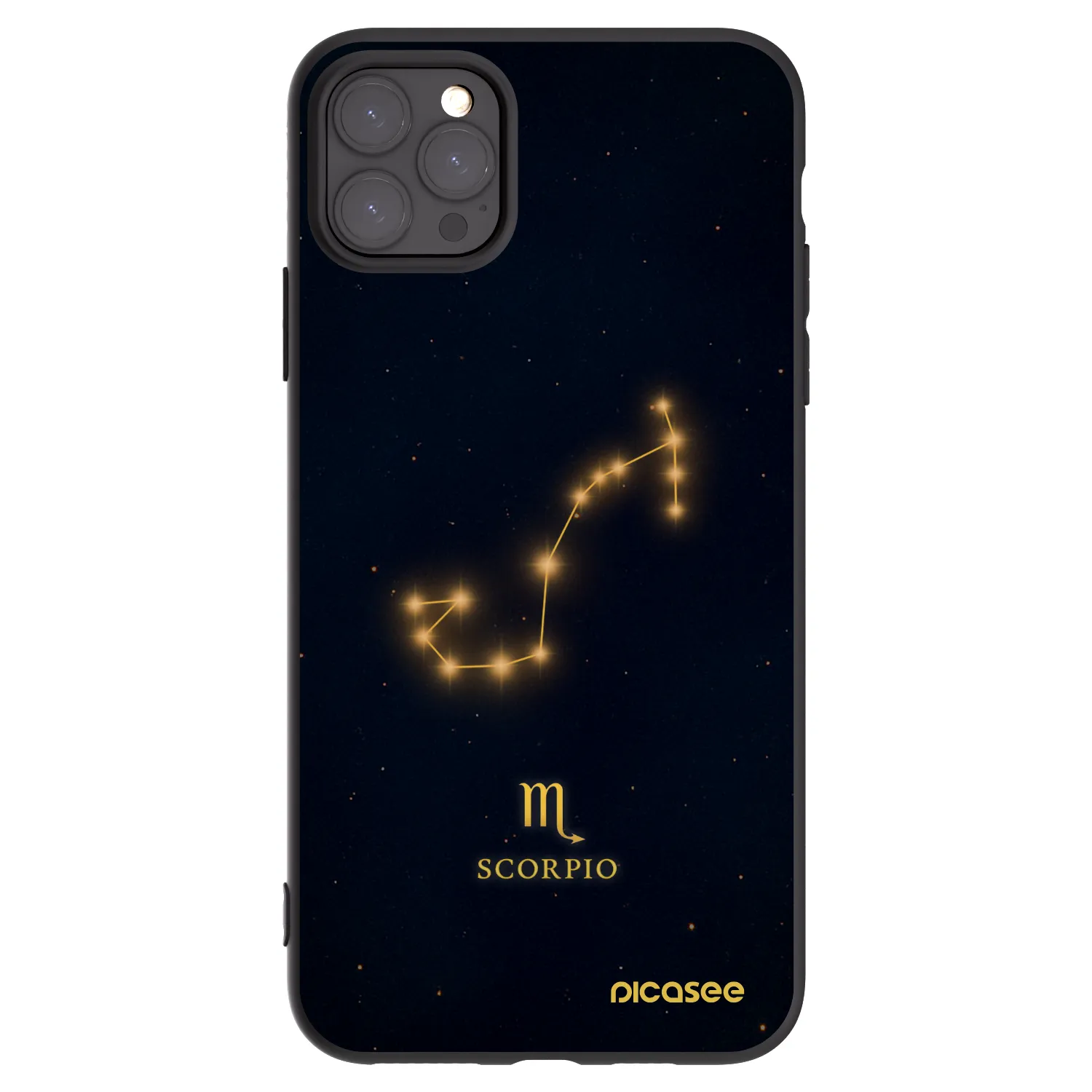 Picasee husă neagră din silicon pentru Apple iPhone 11 Pro Max - SCORPIO