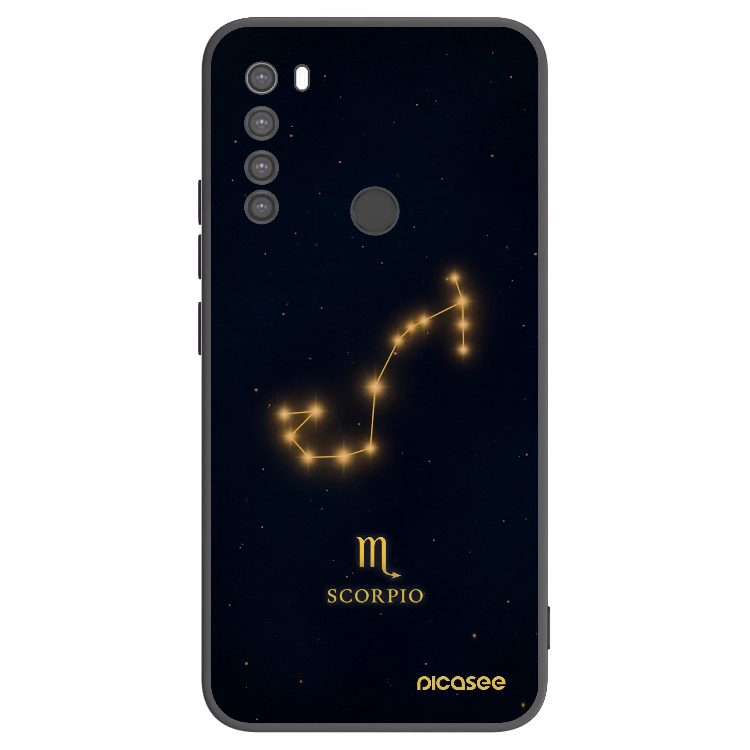 Picasee husă neagră din silicon pentru Xiaomi Redmi Note 8 - SCORPIO