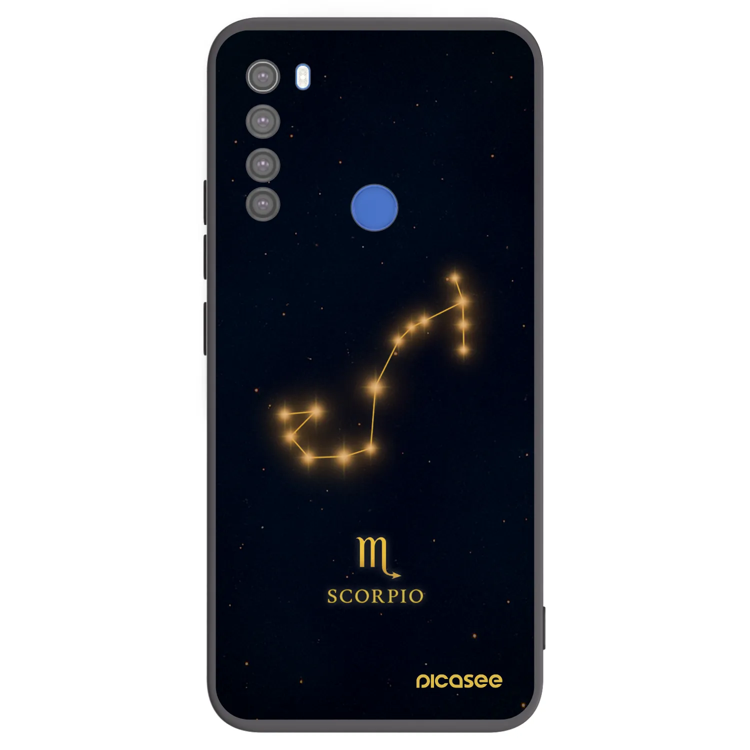 Picasee husă neagră din silicon pentru Xiaomi Redmi Note 8T - SCORPIO
